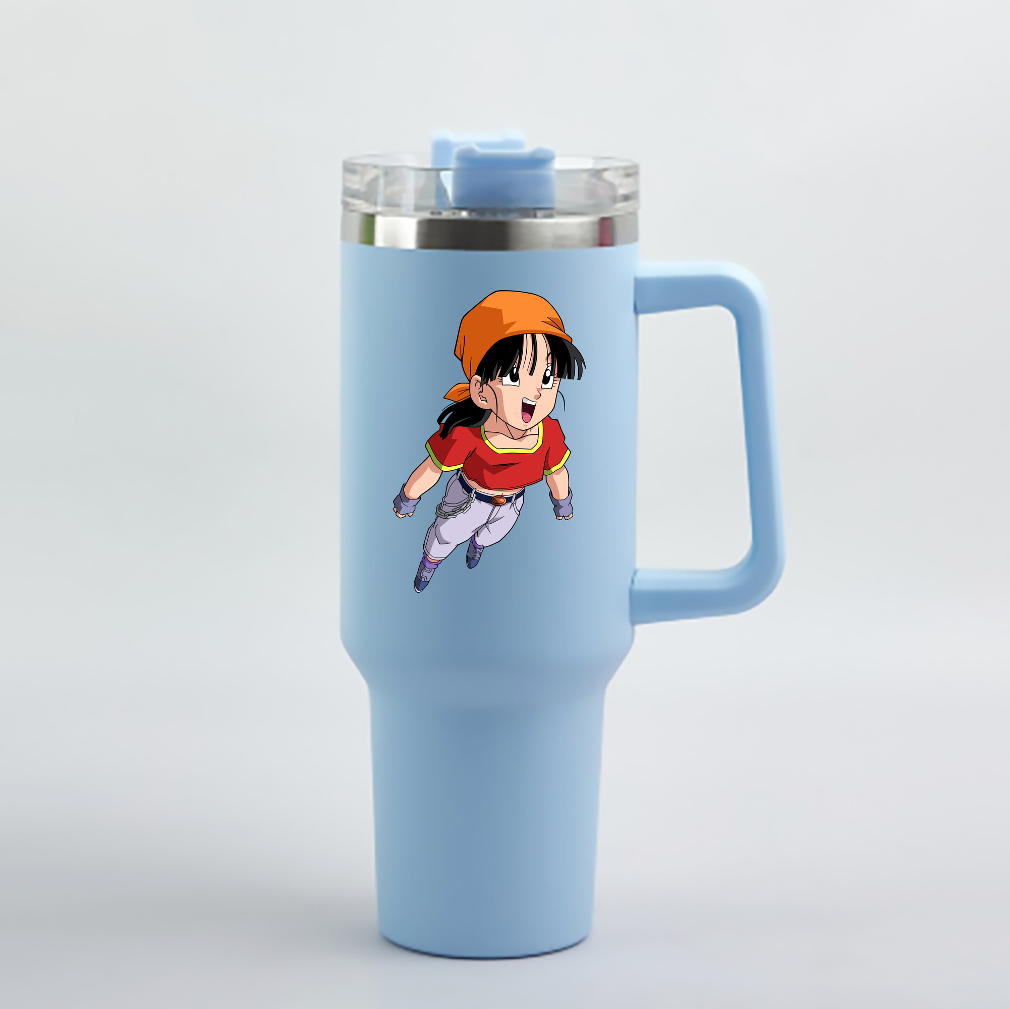 （画像用） ドラゴンボール パン DRAGON BALL Pan 1200mL車用タンブラー - クリスタルステッカー（プラスチックストロー付き）