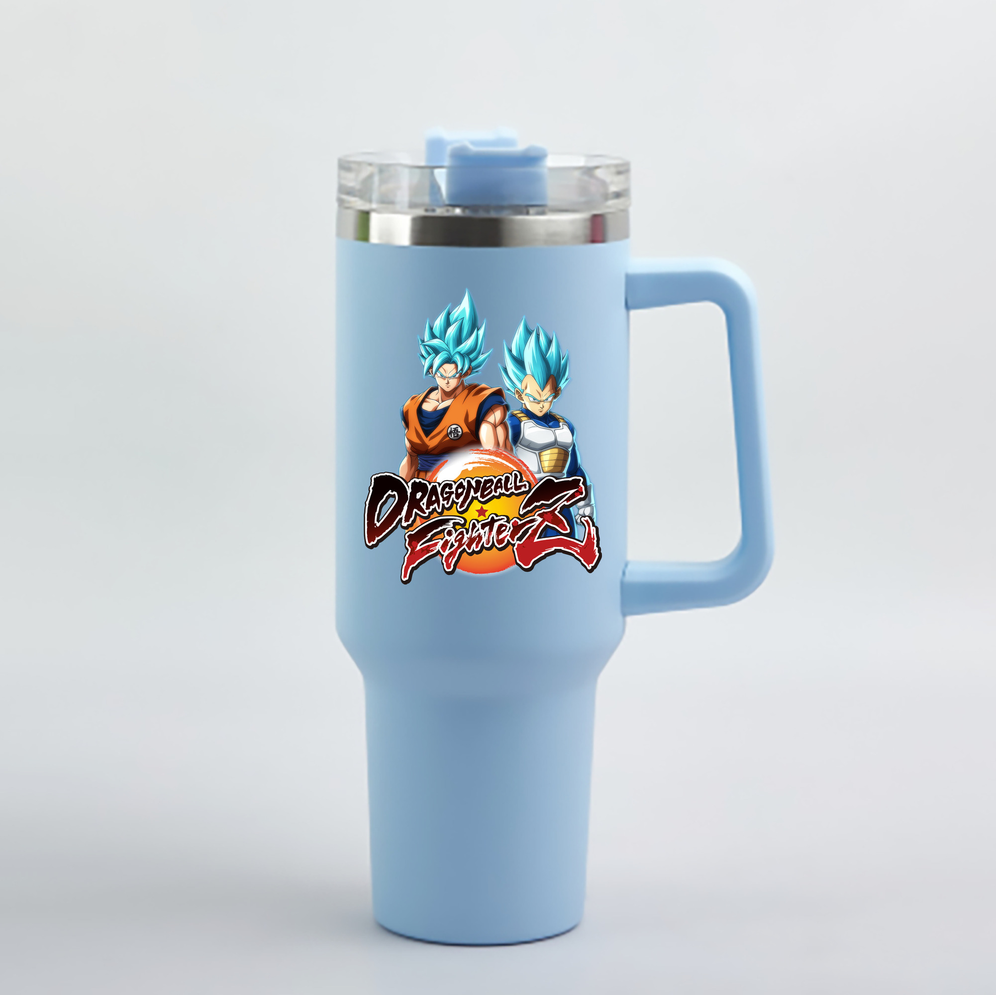 （画像用） ドラゴンボール DRAGON BALL 1200mL車用タンブラー - クリスタルステッカー（プラスチックストロー付き）