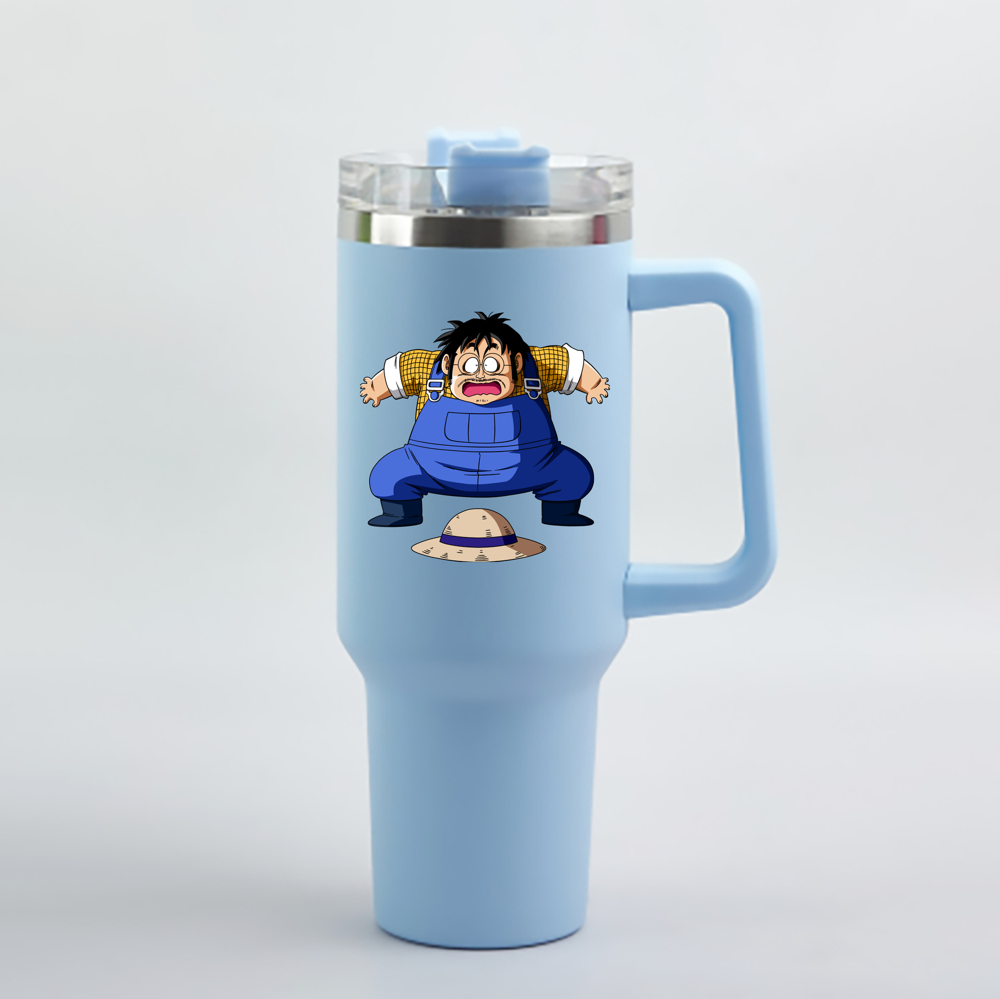 （画像用） ドラゴンボール DRAGON BALL 1200mL車用タンブラー - クリスタルステッカー（プラスチックストロー付き）