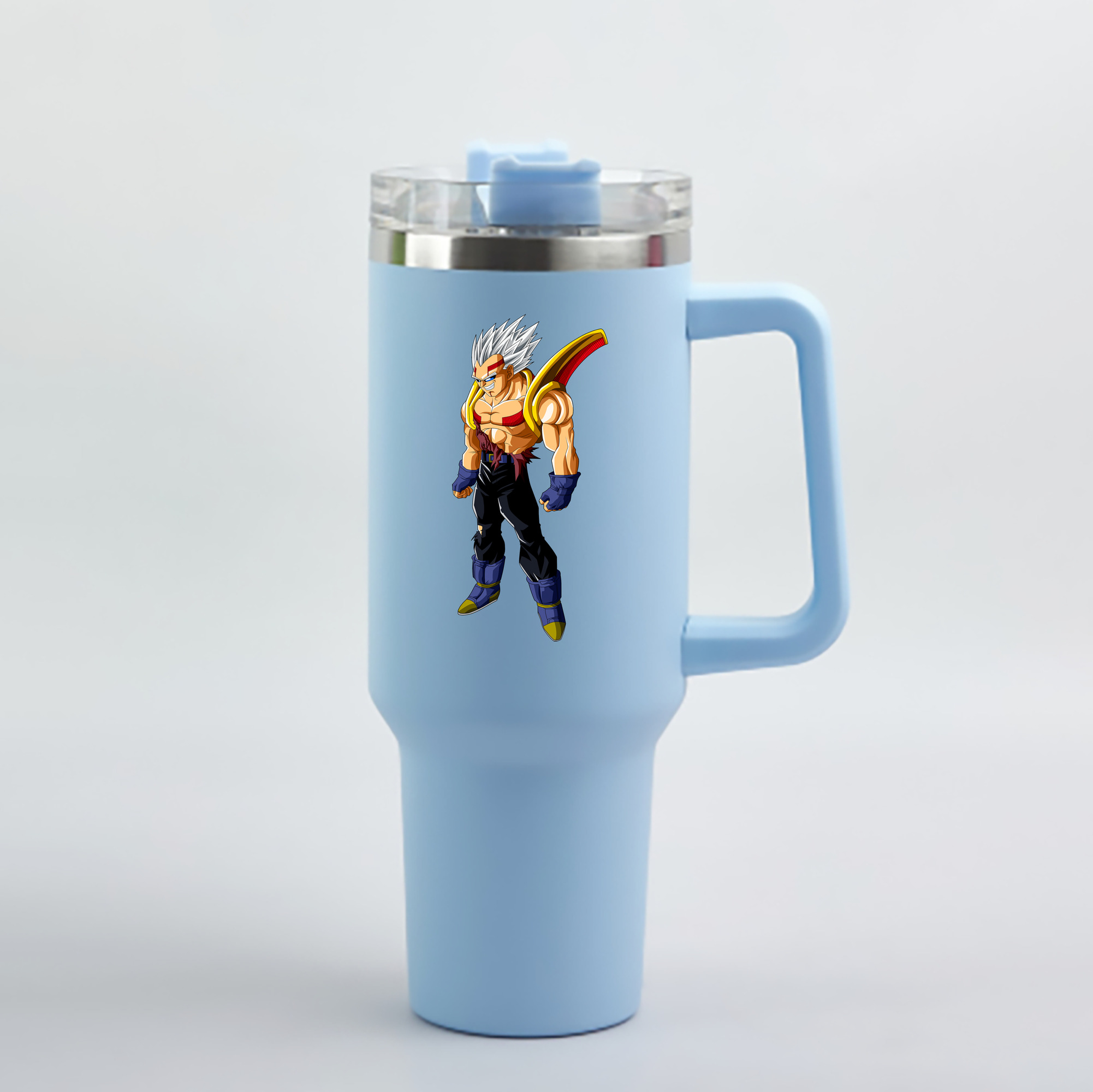 （画像用） ドラゴンボール DRAGON BALL 1200mL車用タンブラー - クリスタルステッカー（プラスチックストロー付き）