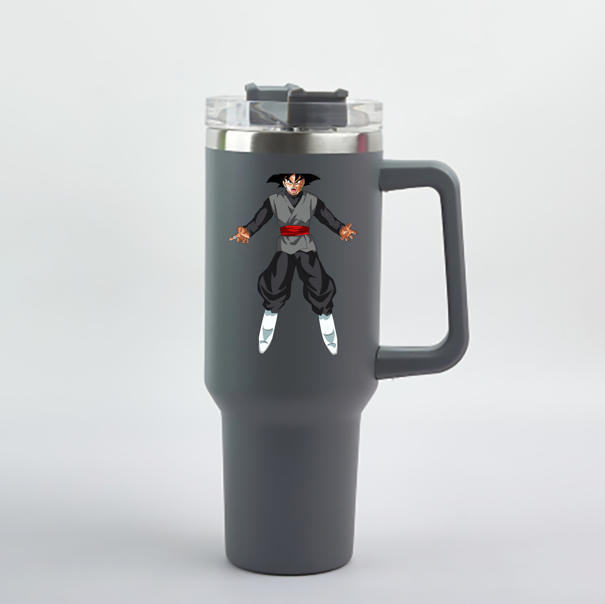 （画像用） ドラゴンボール ベジータ四世（Bejīta Yonsei）DRAGON BALL Vegeta IV 1200mL車用タンブラー - クリスタルステッカー（プラスチックストロー付き）