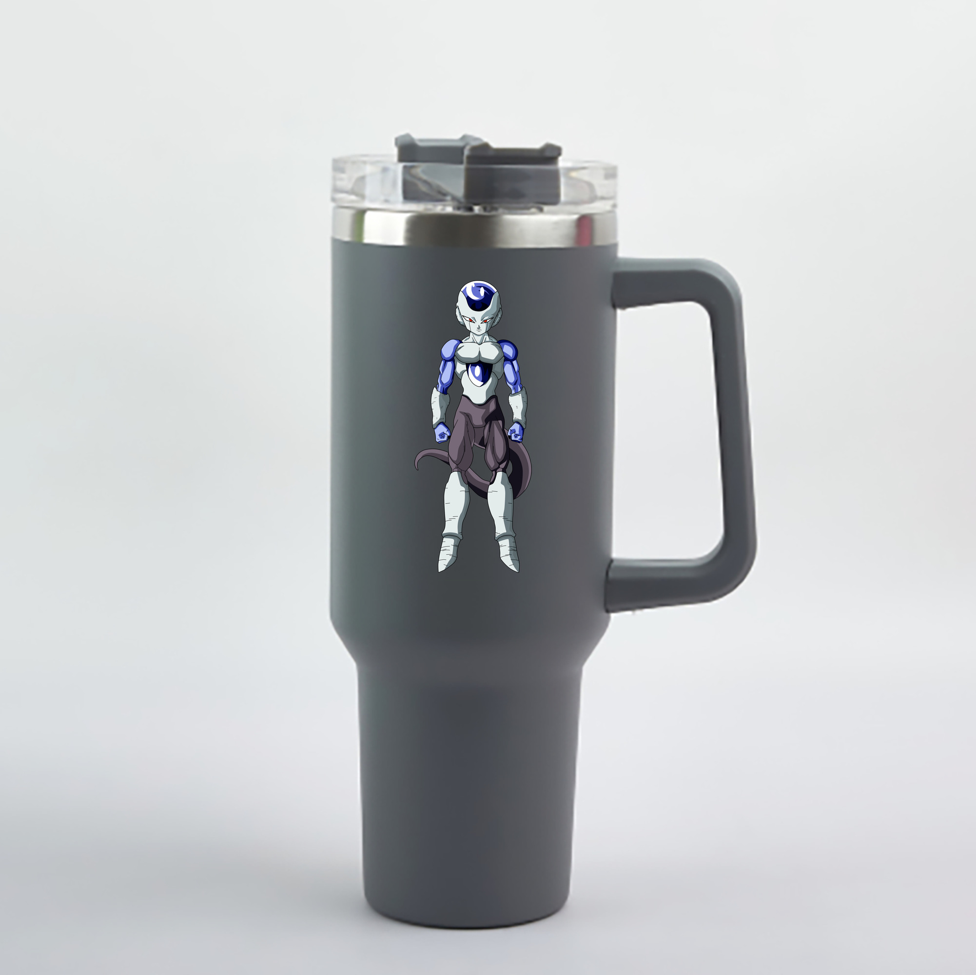 （画像用） ドラゴンボール フリーザ DRAGON BALL Frieza 1200mL車用タンブラー - クリスタルステッカー（プラスチックストロー付き）