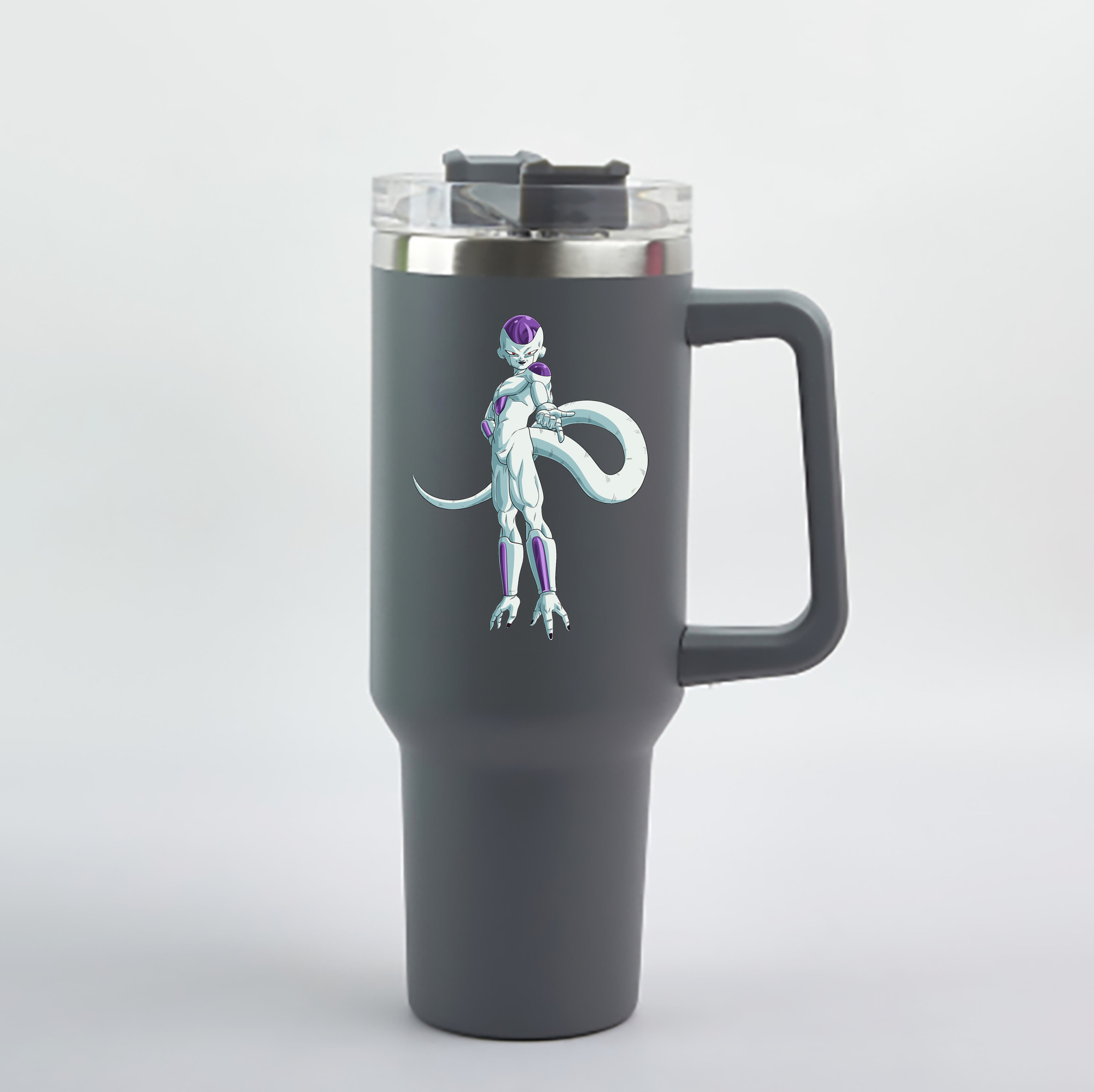 （画像用） ドラゴンボール フリーザ DRAGON BALL Frieza 1200mL車用タンブラー - クリスタルステッカー（プラスチックストロー付き）