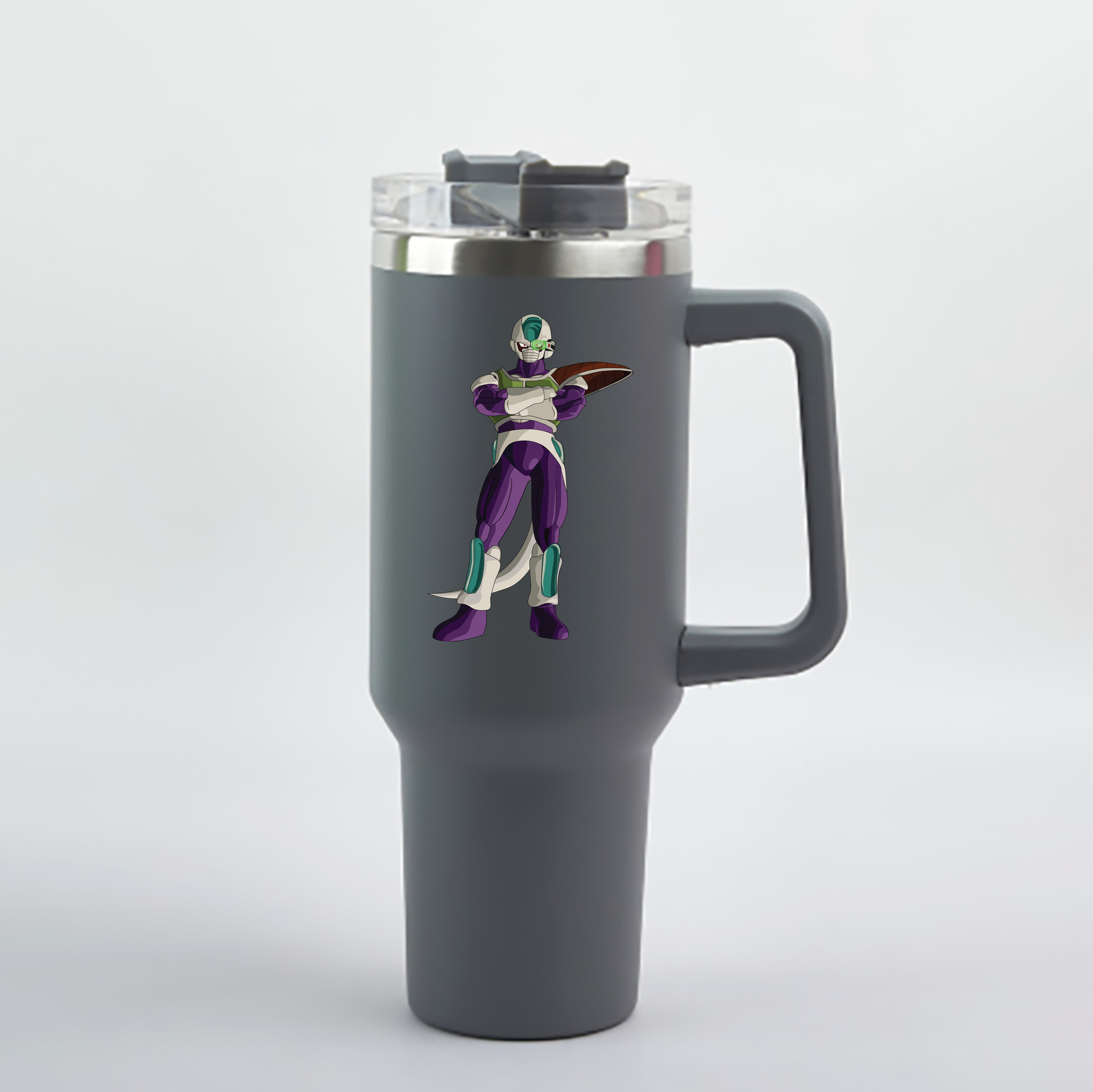 （画像用） ドラゴンボール フリーザ DRAGON BALL Frieza 1200mL車用タンブラー - クリスタルステッカー（プラスチックストロー付き）