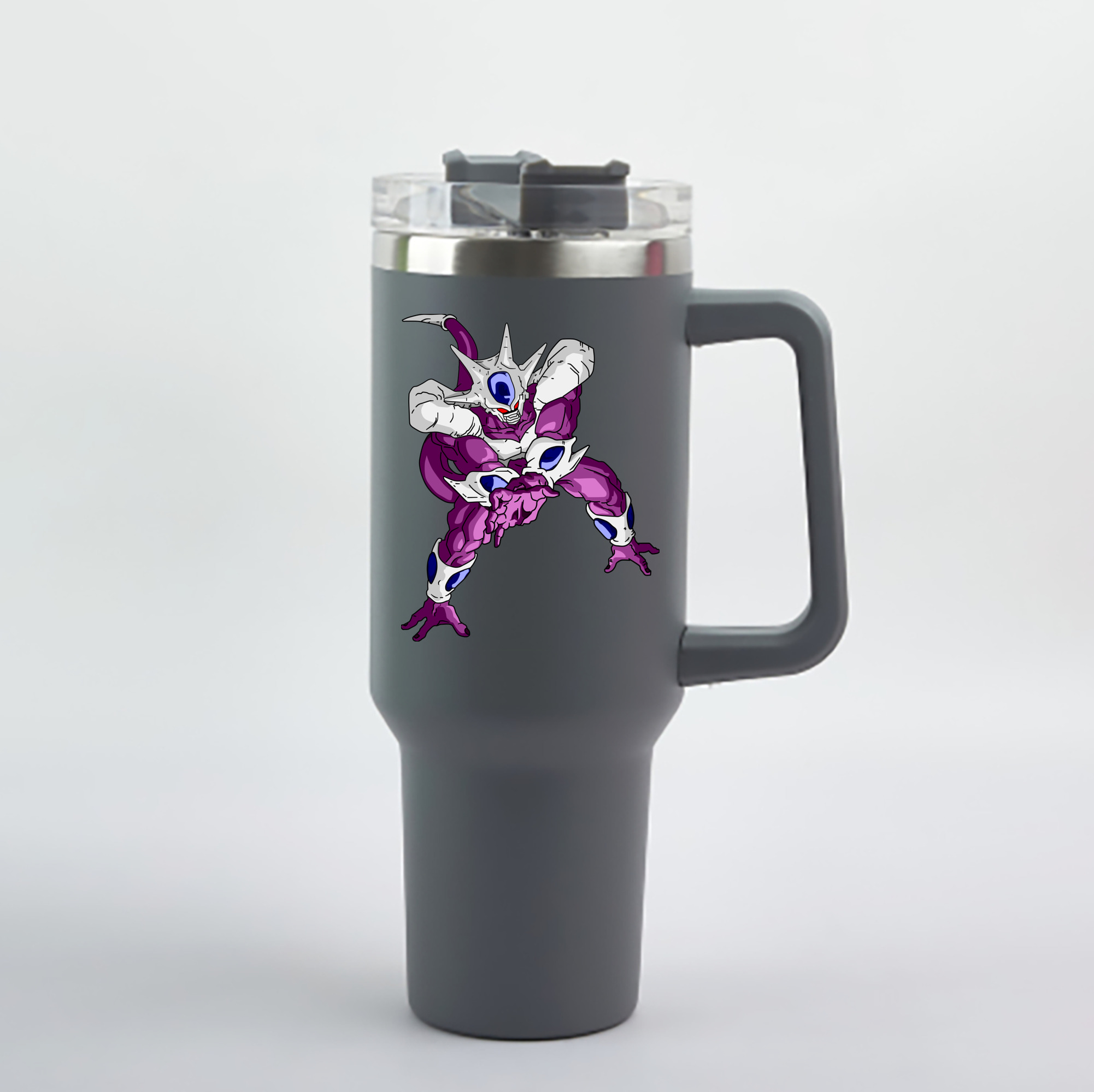（画像用） ドラゴンボール クウラ DRAGON BALL Cooler Coora 1200mL車用タンブラー - クリスタルステッカー（プラスチックストロー付き）
