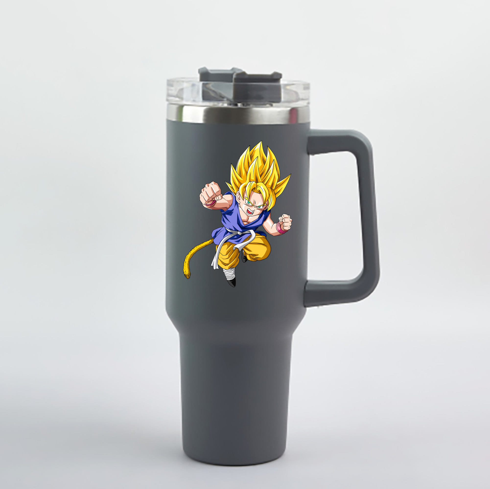 （画像用） ドラゴンボール ベジット DRAGON BALL Vegetto 1200mL車用タンブラー - クリスタルステッカー（プラスチックストロー付き）