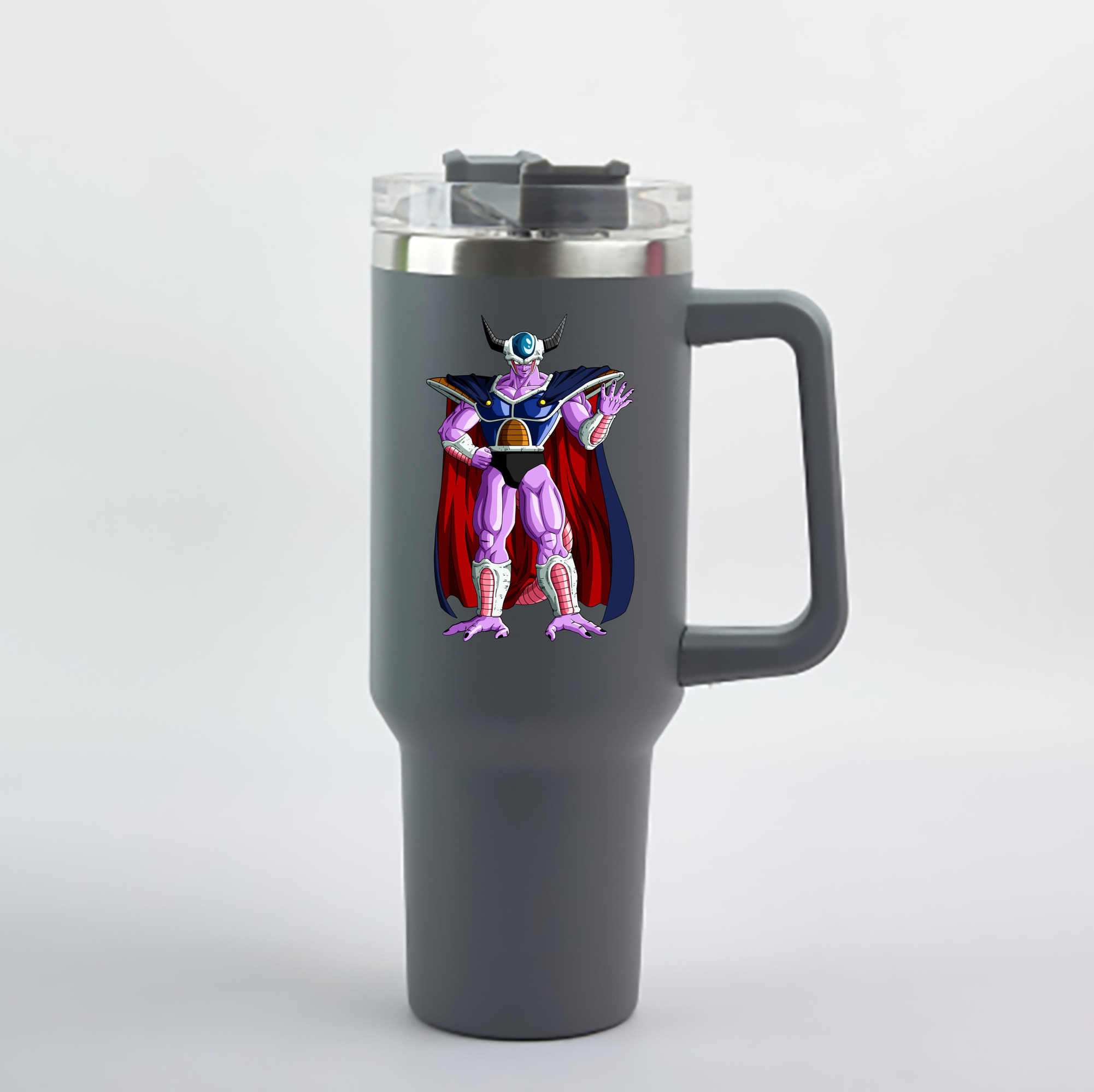 （画像用） ドラゴンボール コルド大王 DRAGON BALL King Cold 1200mL車用タンブラー - クリスタルステッカー（プラスチックストロー付き）