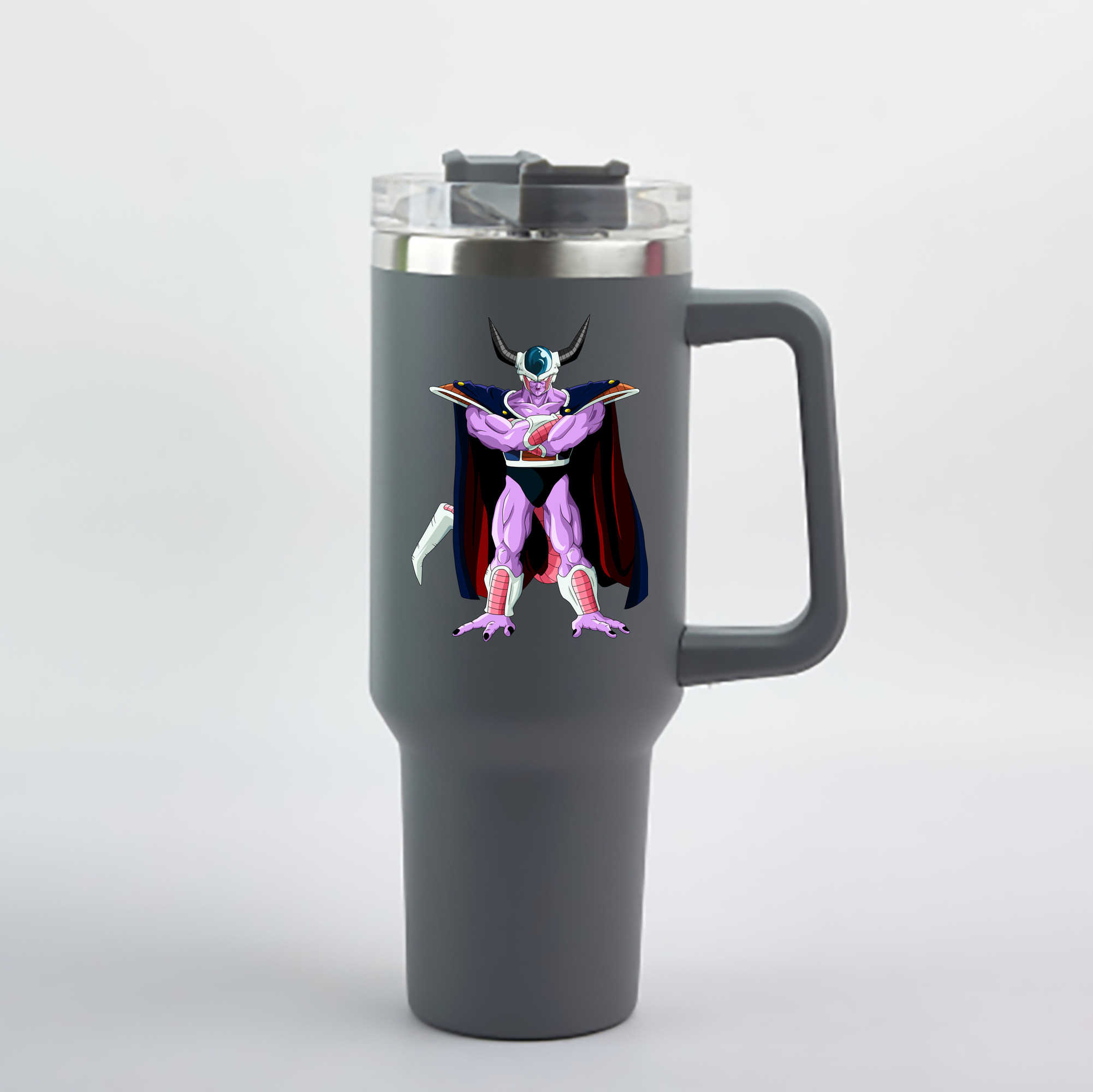 （画像用） ドラゴンボール コルド大王 DRAGON BALL King Cold 1200mL車用タンブラー - クリスタルステッカー（プラスチックストロー付き）