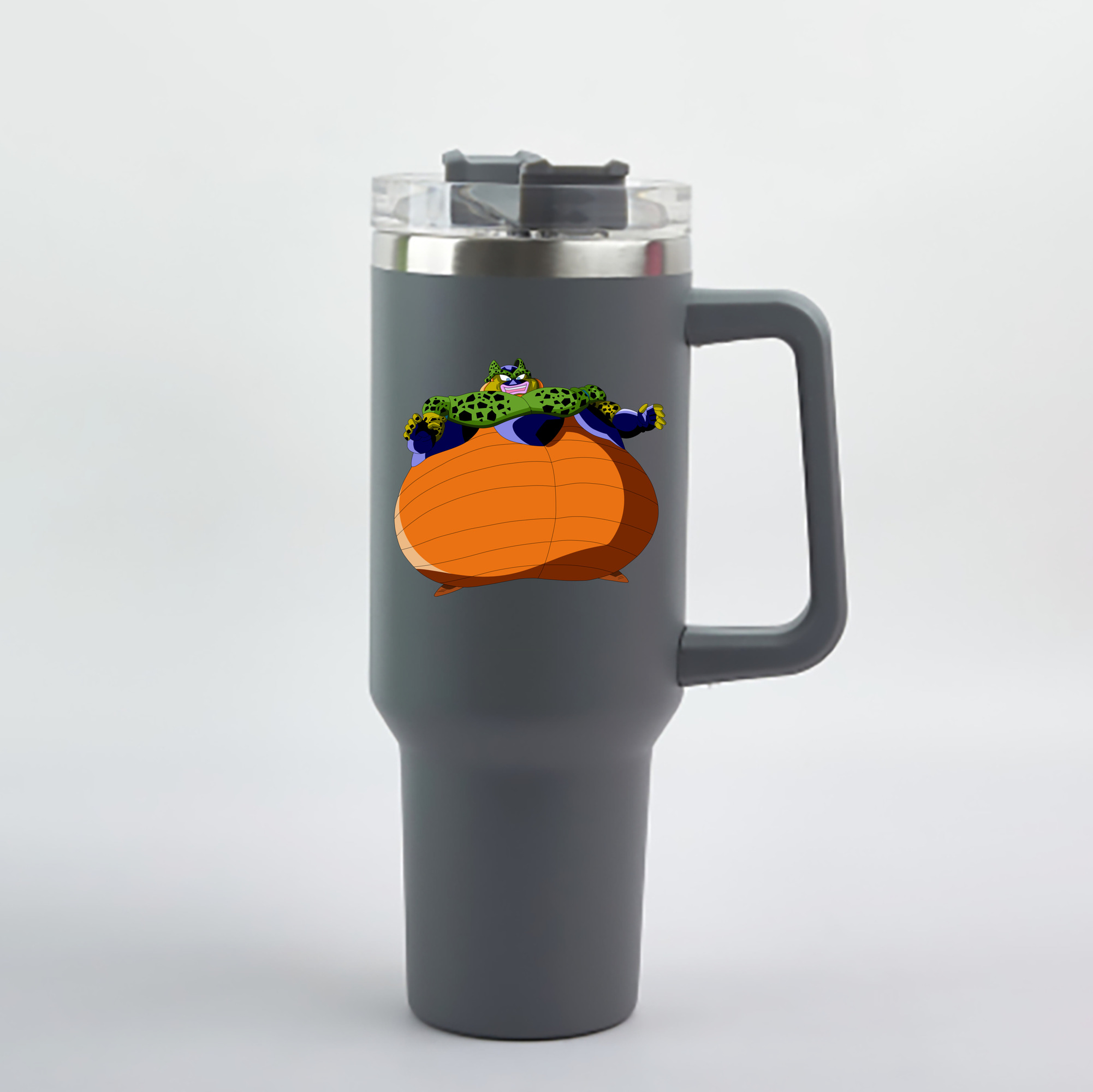 （画像用） ドラゴンボール セル DRAGON BALL Cell 1200mL車用タンブラー - クリスタルステッカー（プラスチックストロー付き）