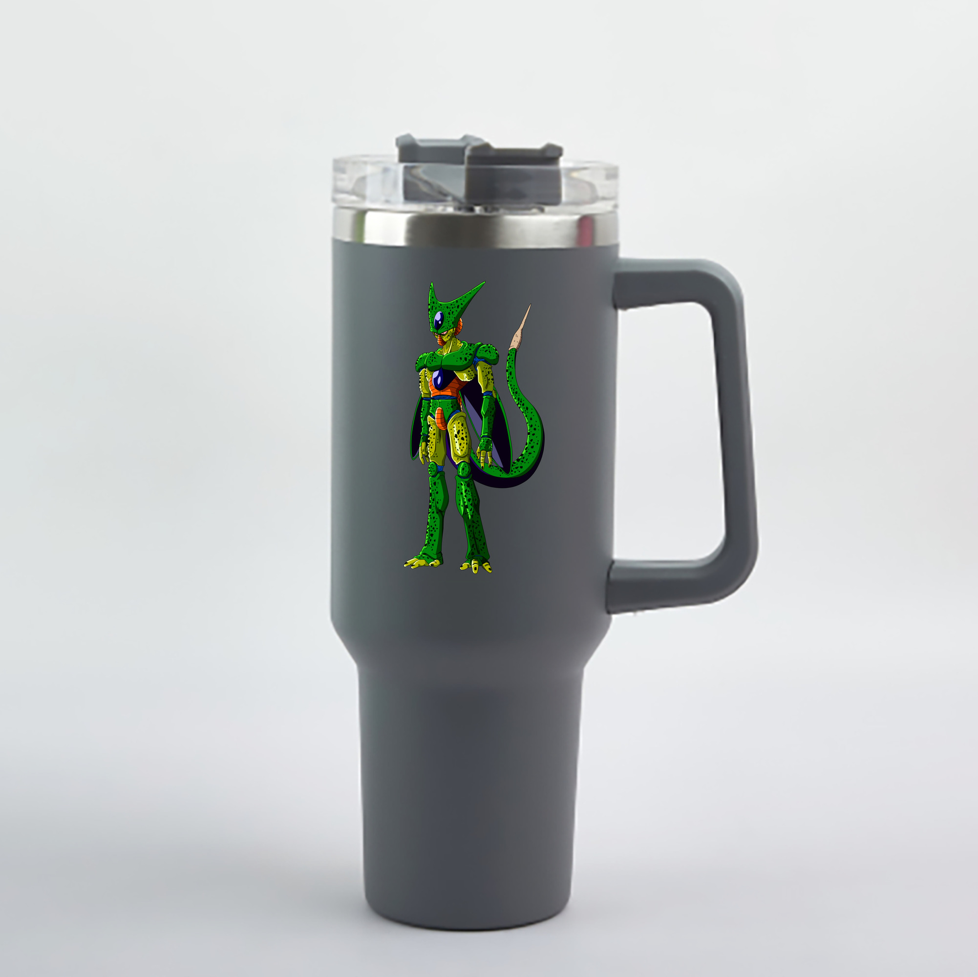 （画像用） ドラゴンボール セル DRAGON BALL Cell 1200mL車用タンブラー - クリスタルステッカー（プラスチックストロー付き）