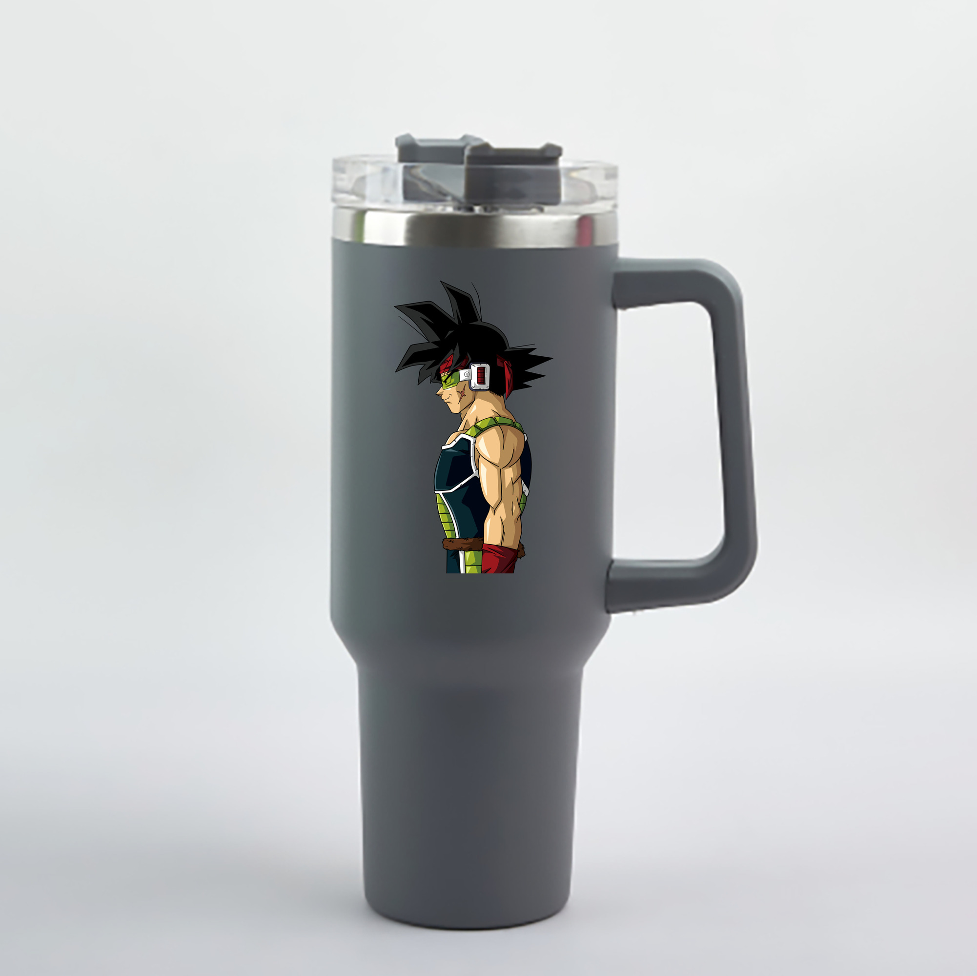 （画像用） ドラゴンボール バーダック DRAGON BALL Burdock 1200mL車用タンブラー - クリスタルステッカー（プラスチックストロー付き）