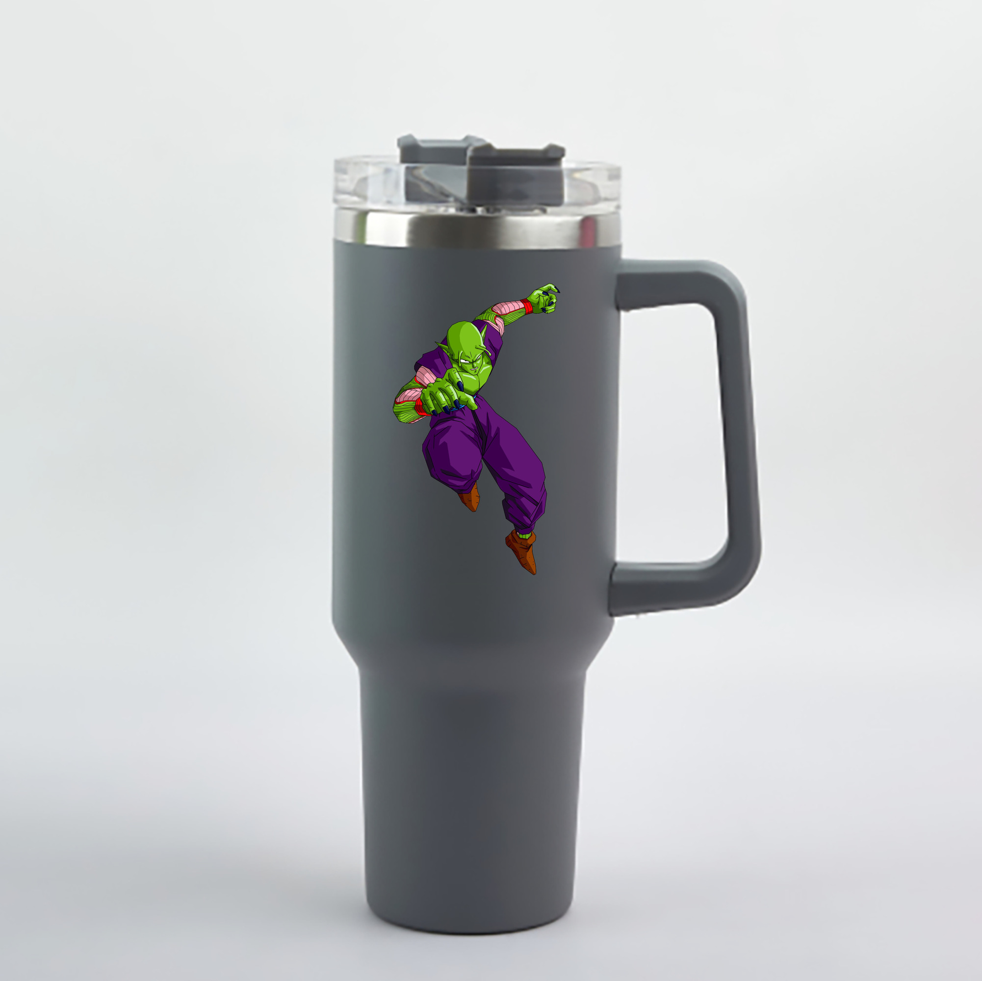 （画像用） ドラゴンボール ピッコロ DRAGON BALL Piccolo 1200mL車用タンブラー - クリスタルステッカー（プラスチックストロー付き）