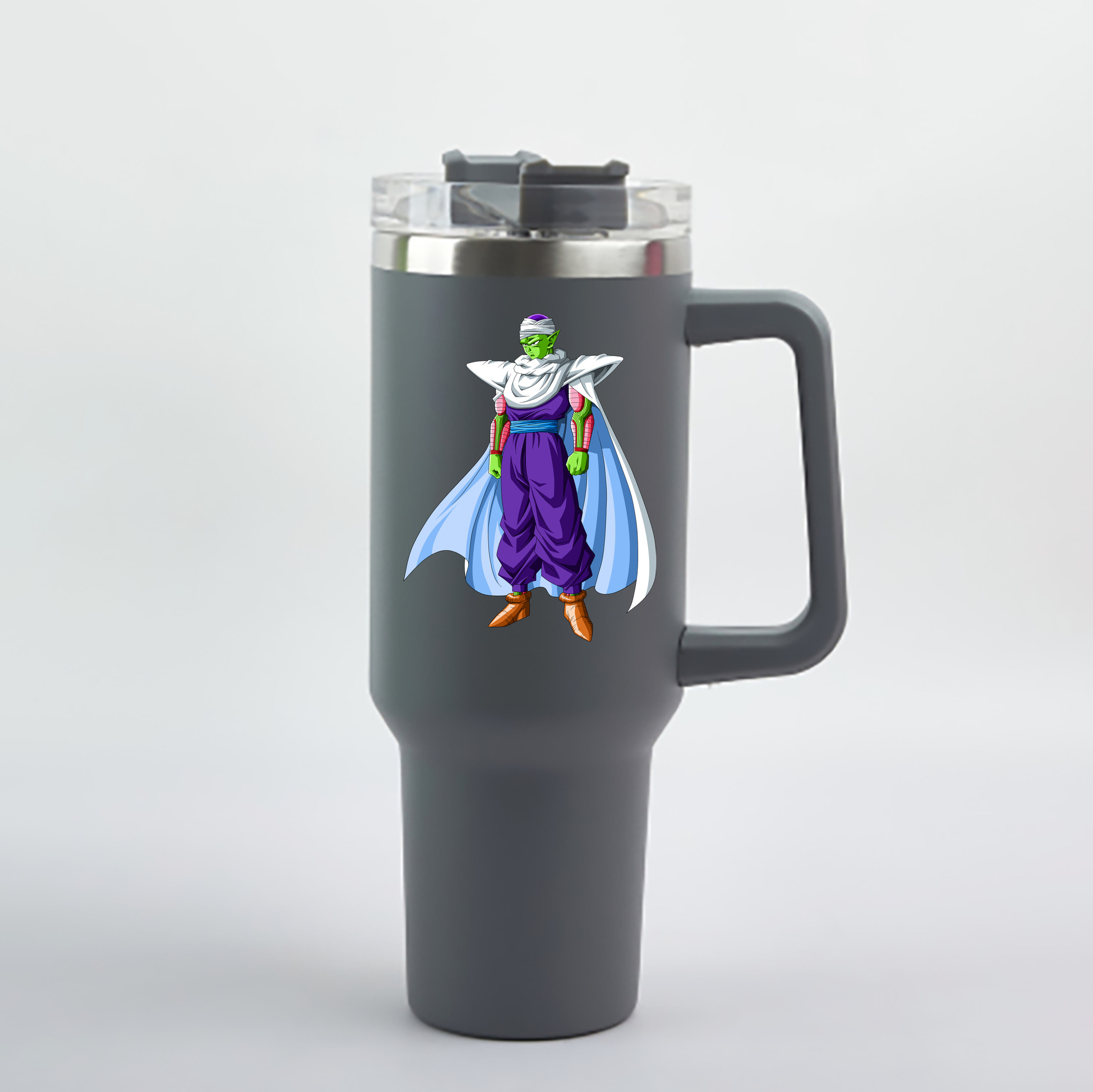 （画像用） ドラゴンボール ピッコロ DRAGON BALL Piccolo 1200mL車用タンブラー - クリスタルステッカー（プラスチックストロー付き）