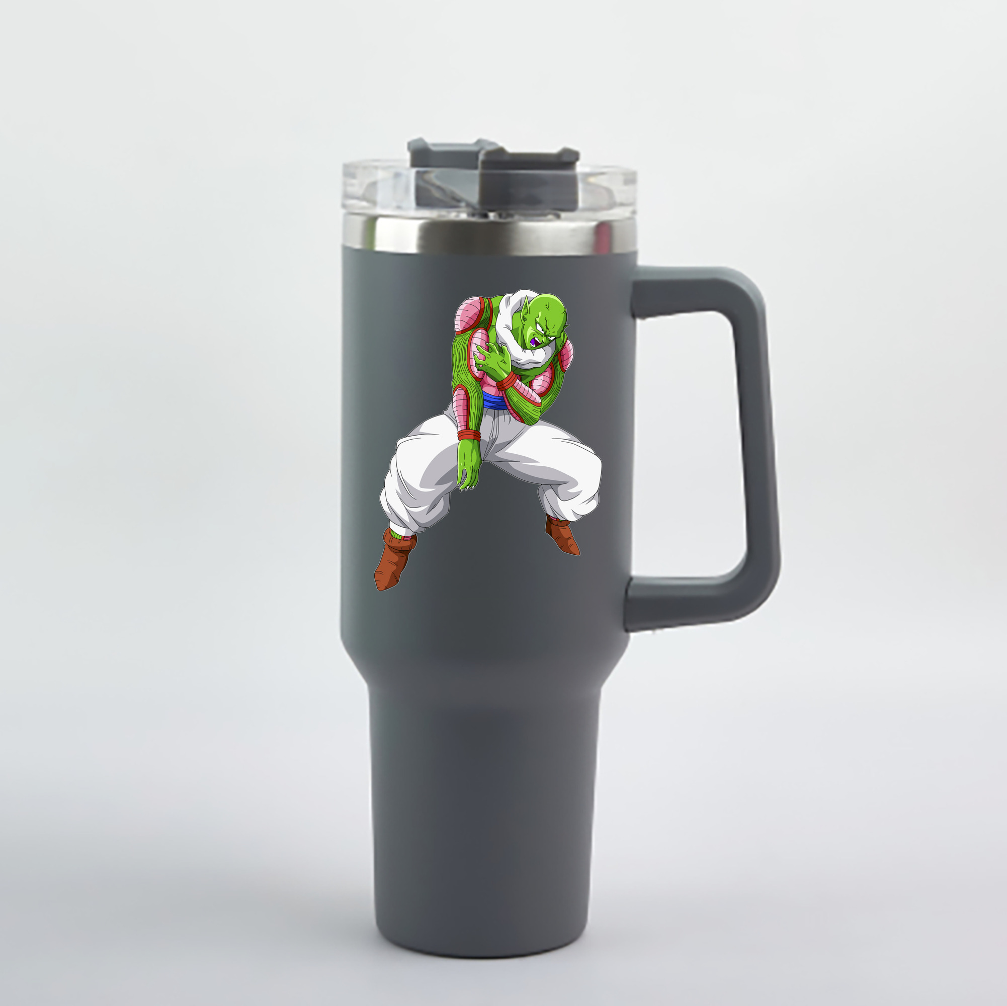 （画像用） ドラゴンボール ピッコロ DRAGON BALL Piccolo 1200mL車用タンブラー - クリスタルステッカー（プラスチックストロー付き）