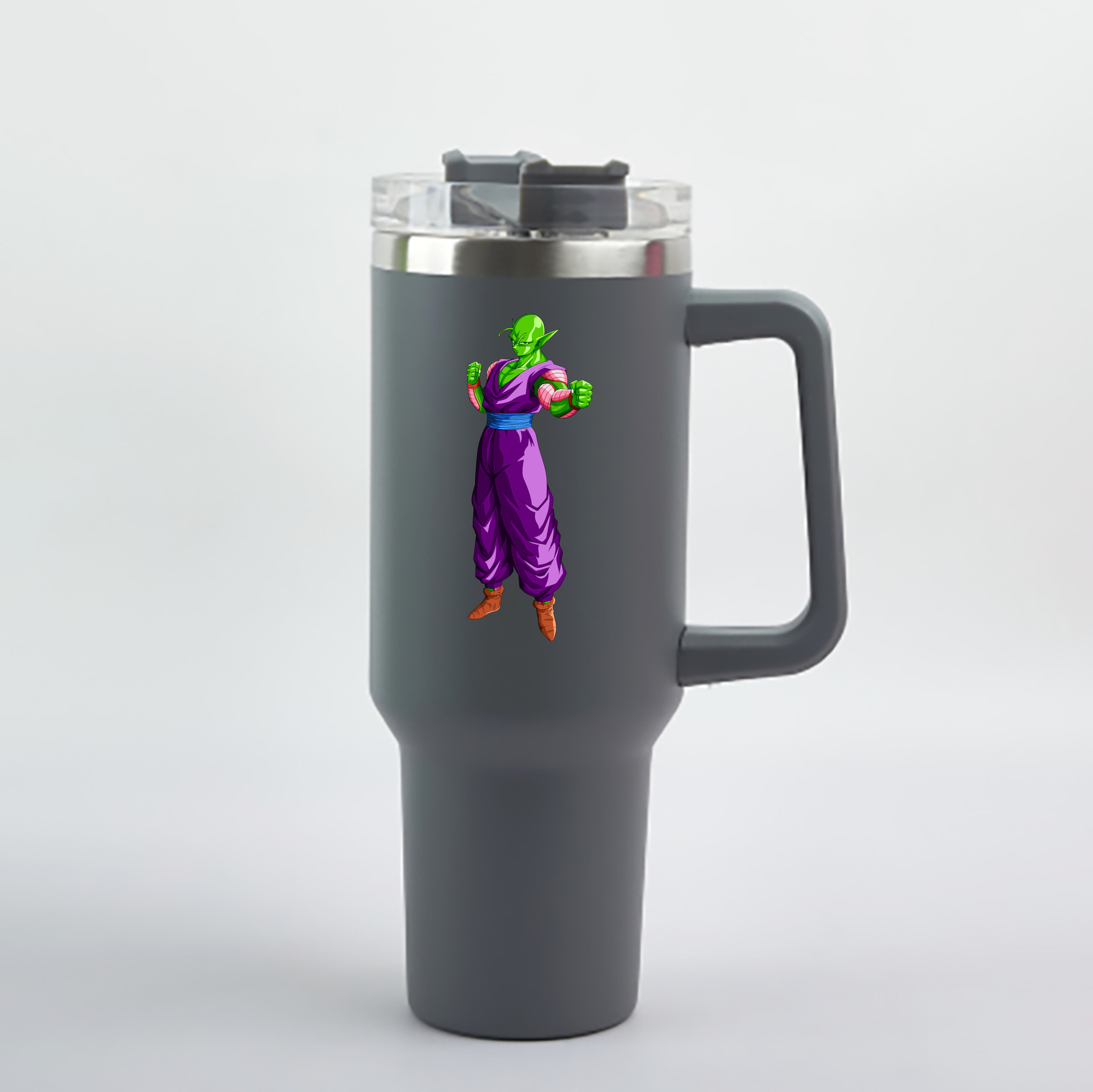 （画像用） ドラゴンボール ピッコロ DRAGON BALL Piccolo 1200mL車用タンブラー - クリスタルステッカー（プラスチックストロー付き）