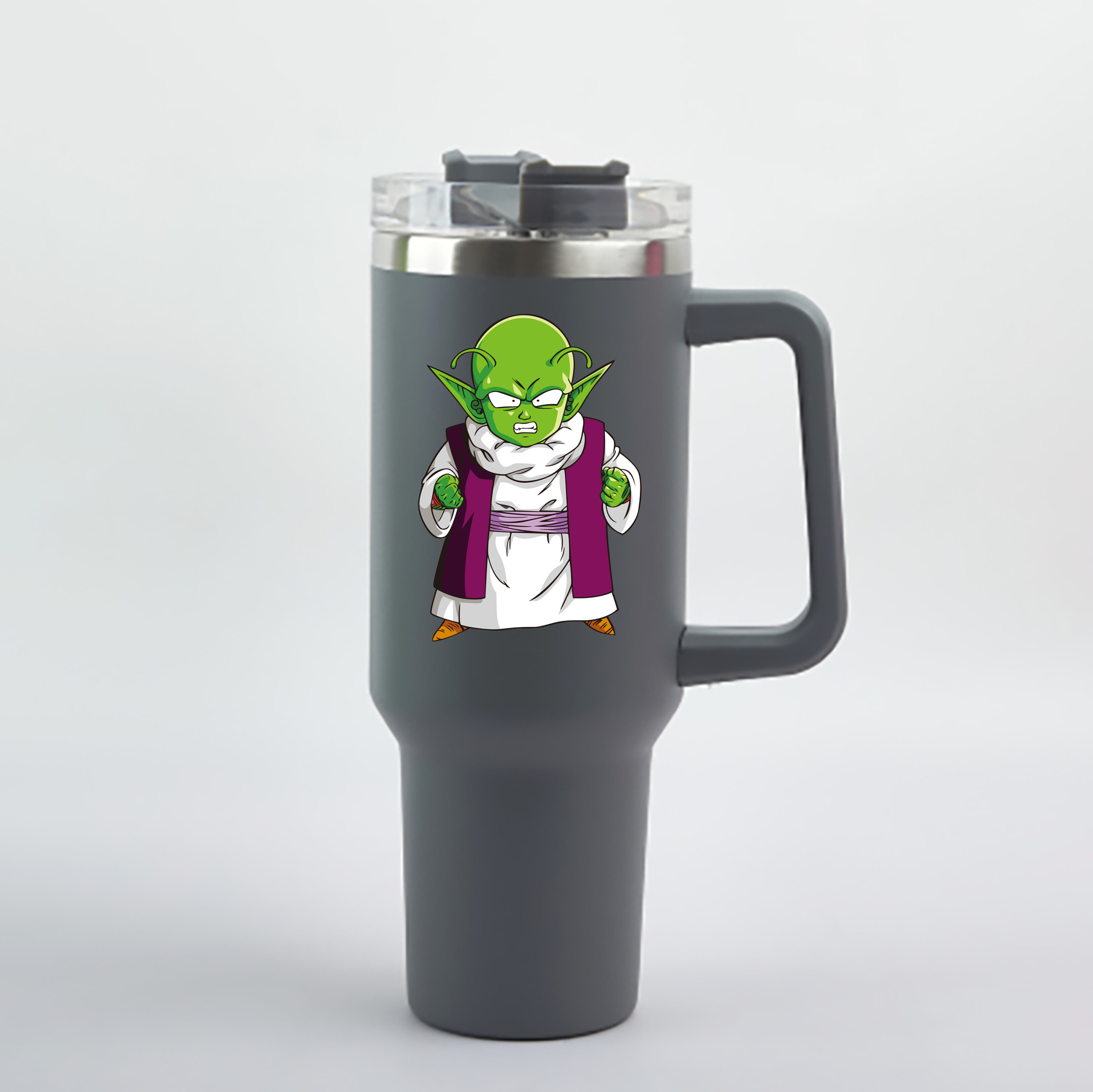 （画像用） ドラゴンボール ピッコロ DRAGON BALL Piccolo 1200mL車用タンブラー - クリスタルステッカー（プラスチックストロー付き）