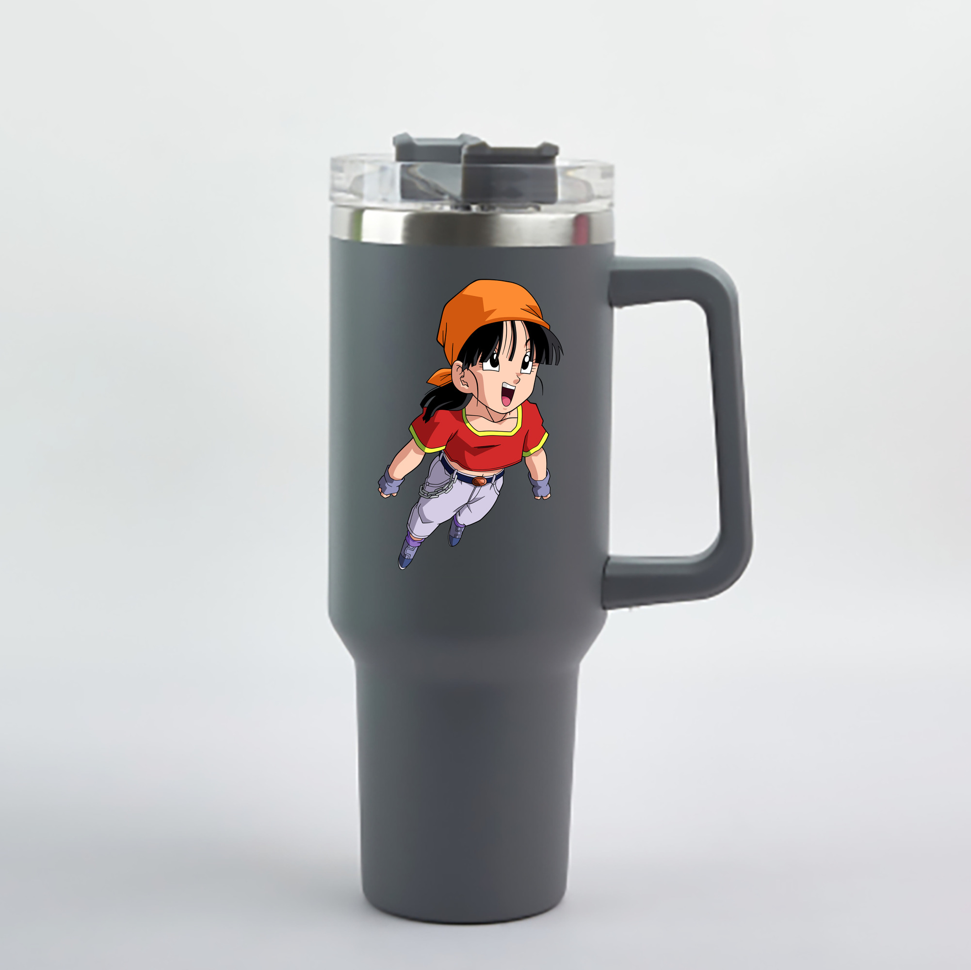 （画像用） ドラゴンボール パン DRAGON BALL Pan 1200mL車用タンブラー - クリスタルステッカー（プラスチックストロー付き）