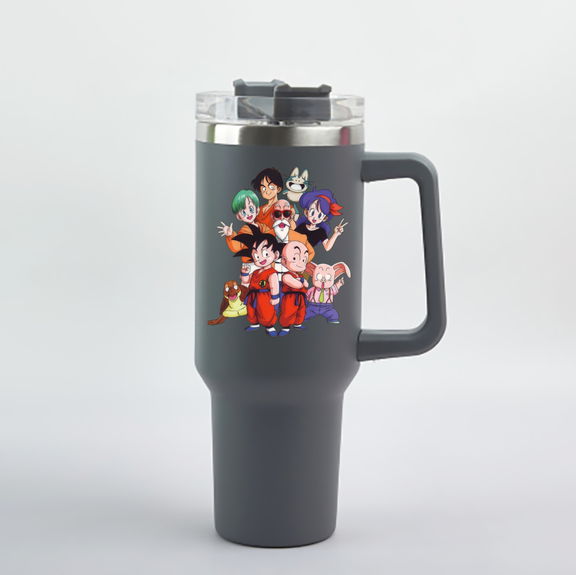 （画像用） ドラゴンボール DRAGON BALL 1200mL車用タンブラー - クリスタルステッカー（プラスチックストロー付き）