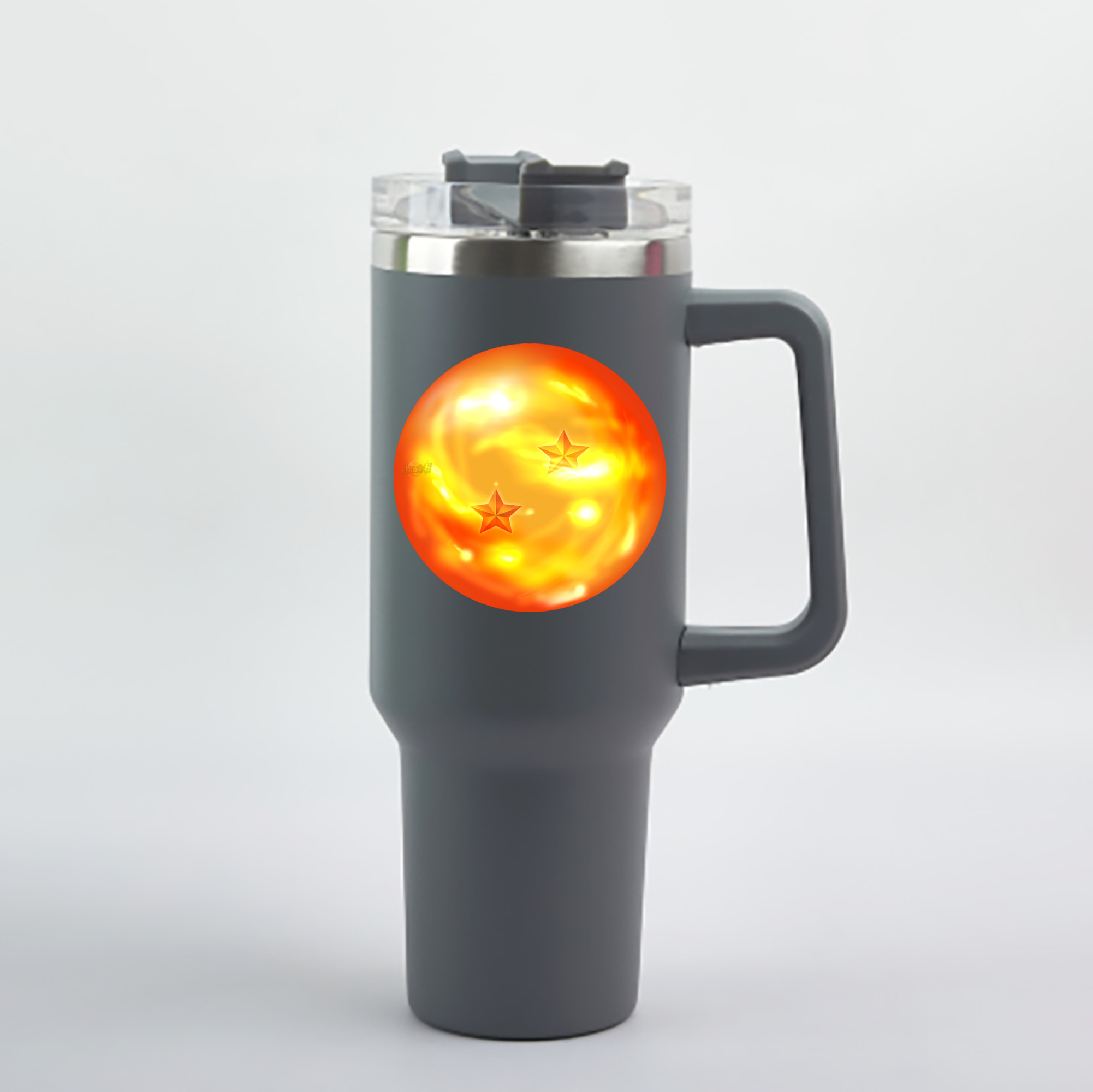 （画像用） ドラゴンボール DRAGON BALL 1200mL車用タンブラー - クリスタルステッカー（プラスチックストロー付き）