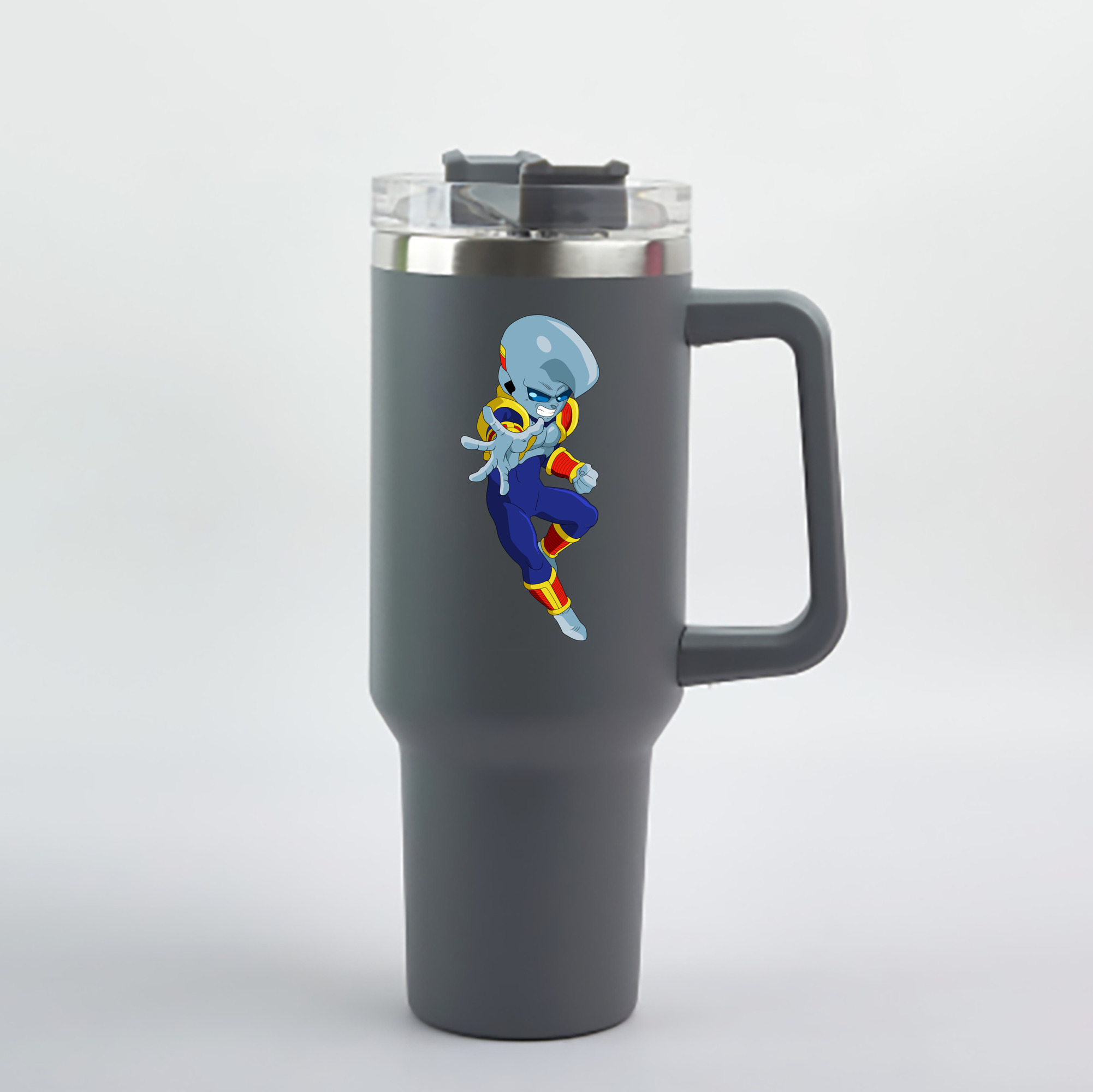 （画像用） ドラゴンボール DRAGON BALL 1200mL車用タンブラー - クリスタルステッカー（プラスチックストロー付き）