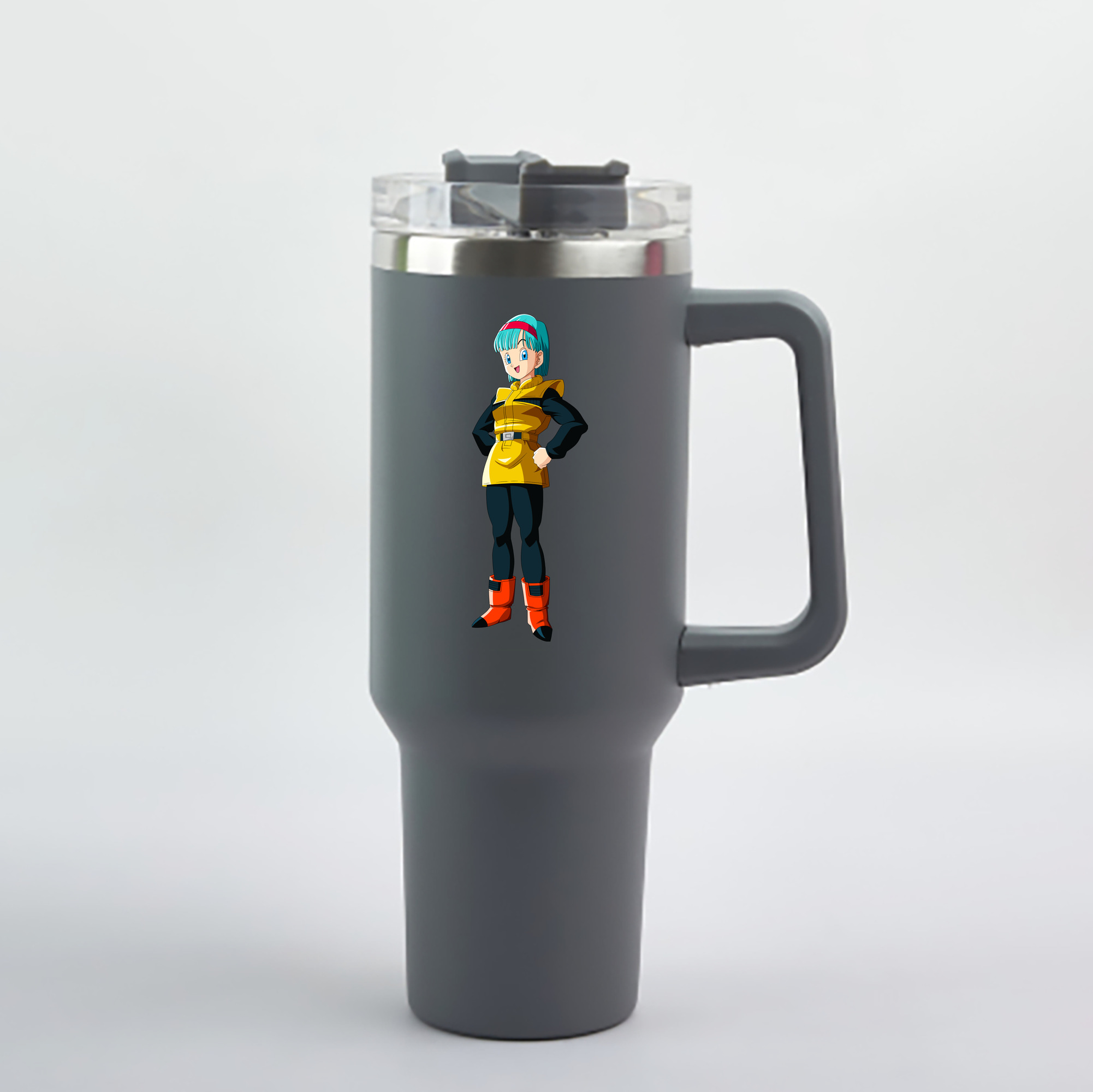 （画像用） ドラゴンボール DRAGON BALL 1200mL車用タンブラー - クリスタルステッカー（プラスチックストロー付き）