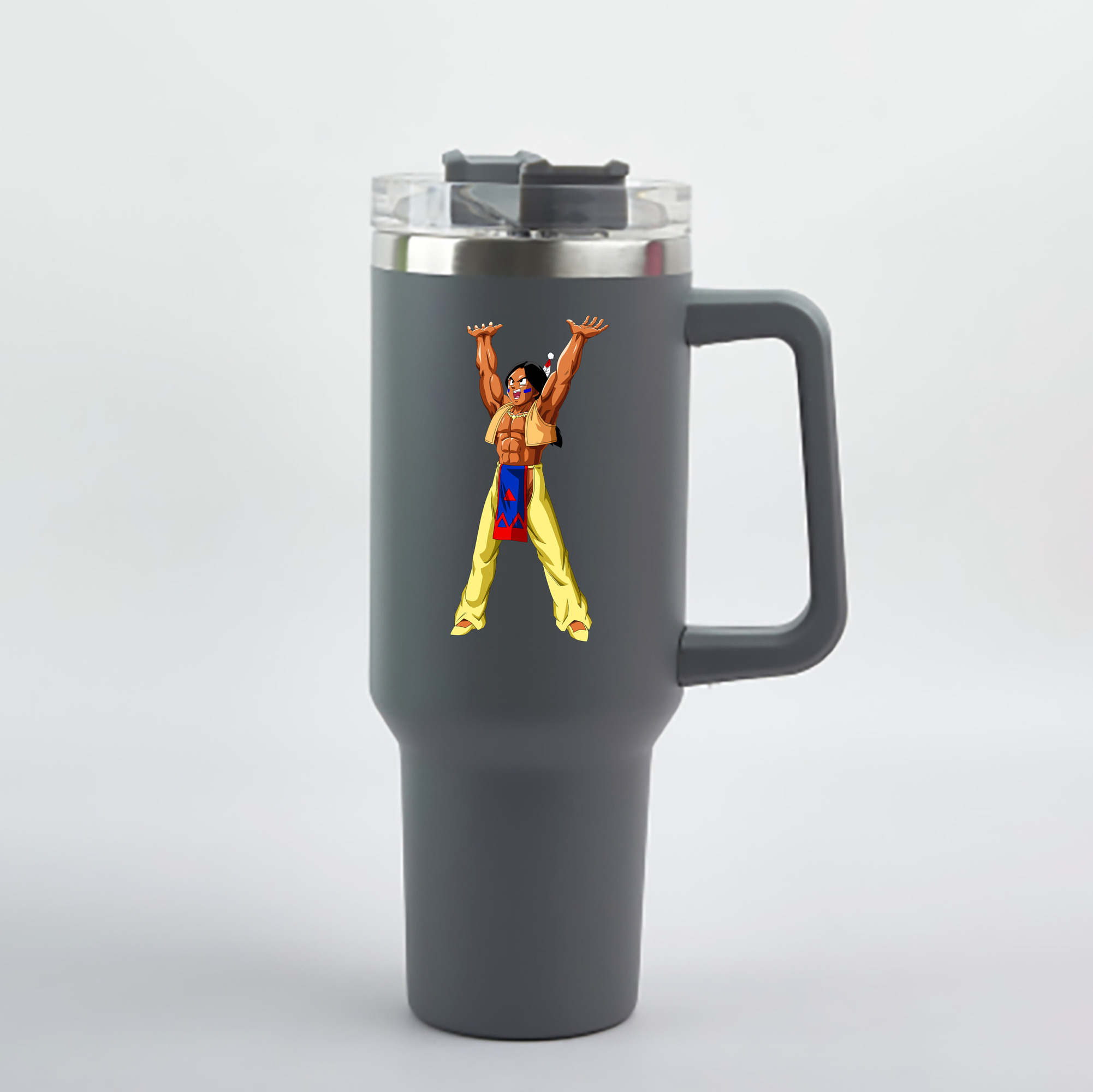 （画像用） ドラゴンボール DRAGON BALL 1200mL車用タンブラー - クリスタルステッカー（プラスチックストロー付き）