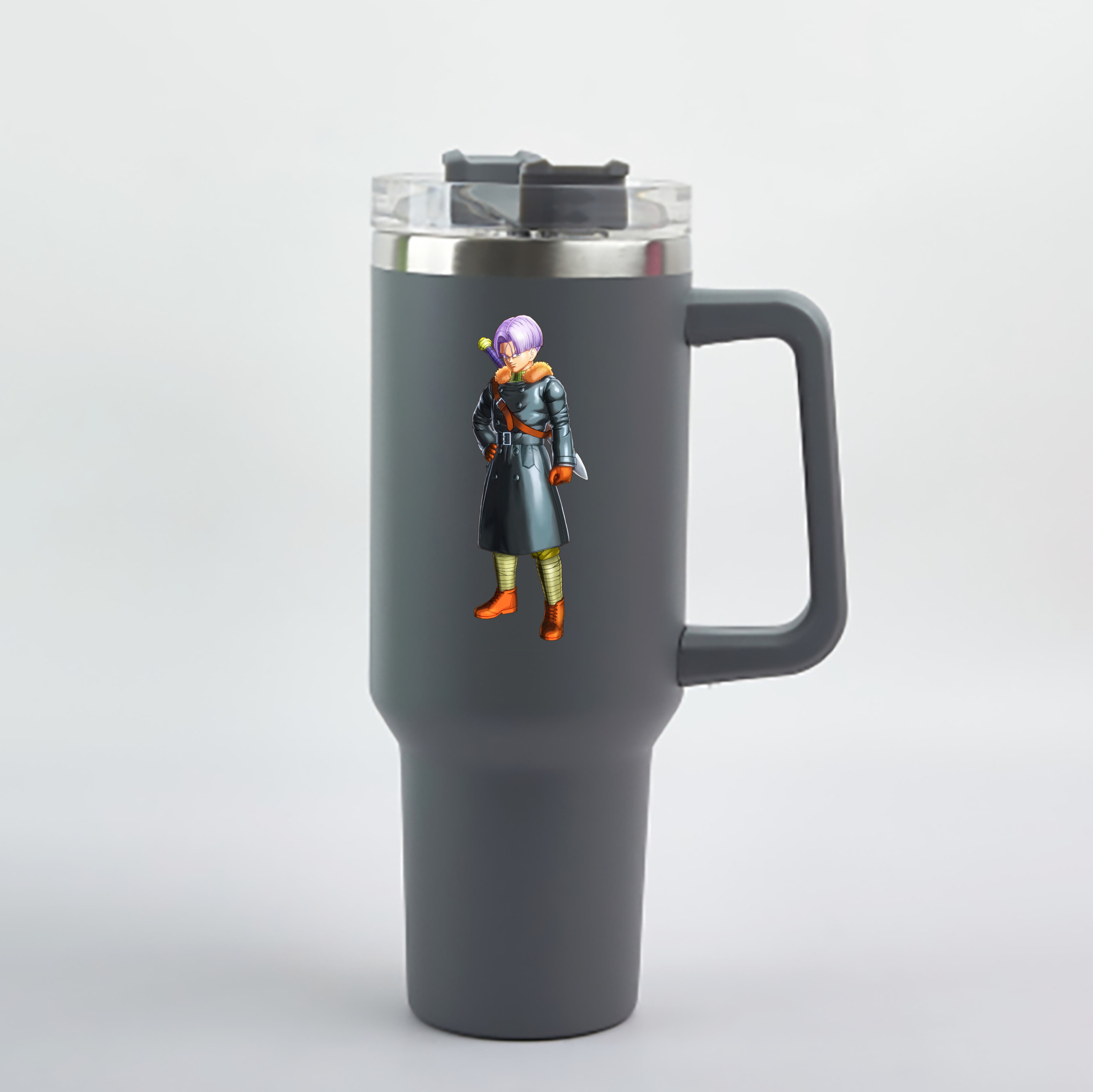 （画像用） ドラゴンボール DRAGON BALL 1200mL車用タンブラー - クリスタルステッカー（プラスチックストロー付き）