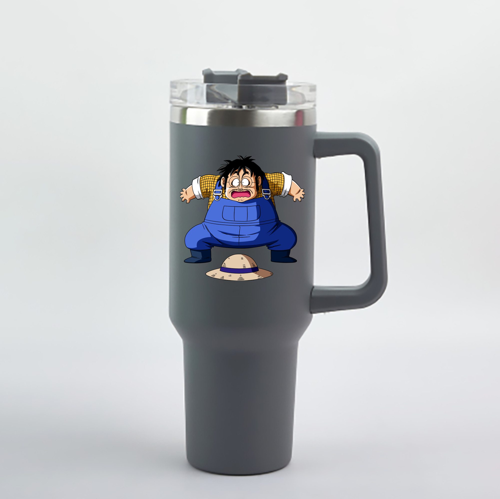 （画像用） ドラゴンボール DRAGON BALL 1200mL車用タンブラー - クリスタルステッカー（プラスチックストロー付き）