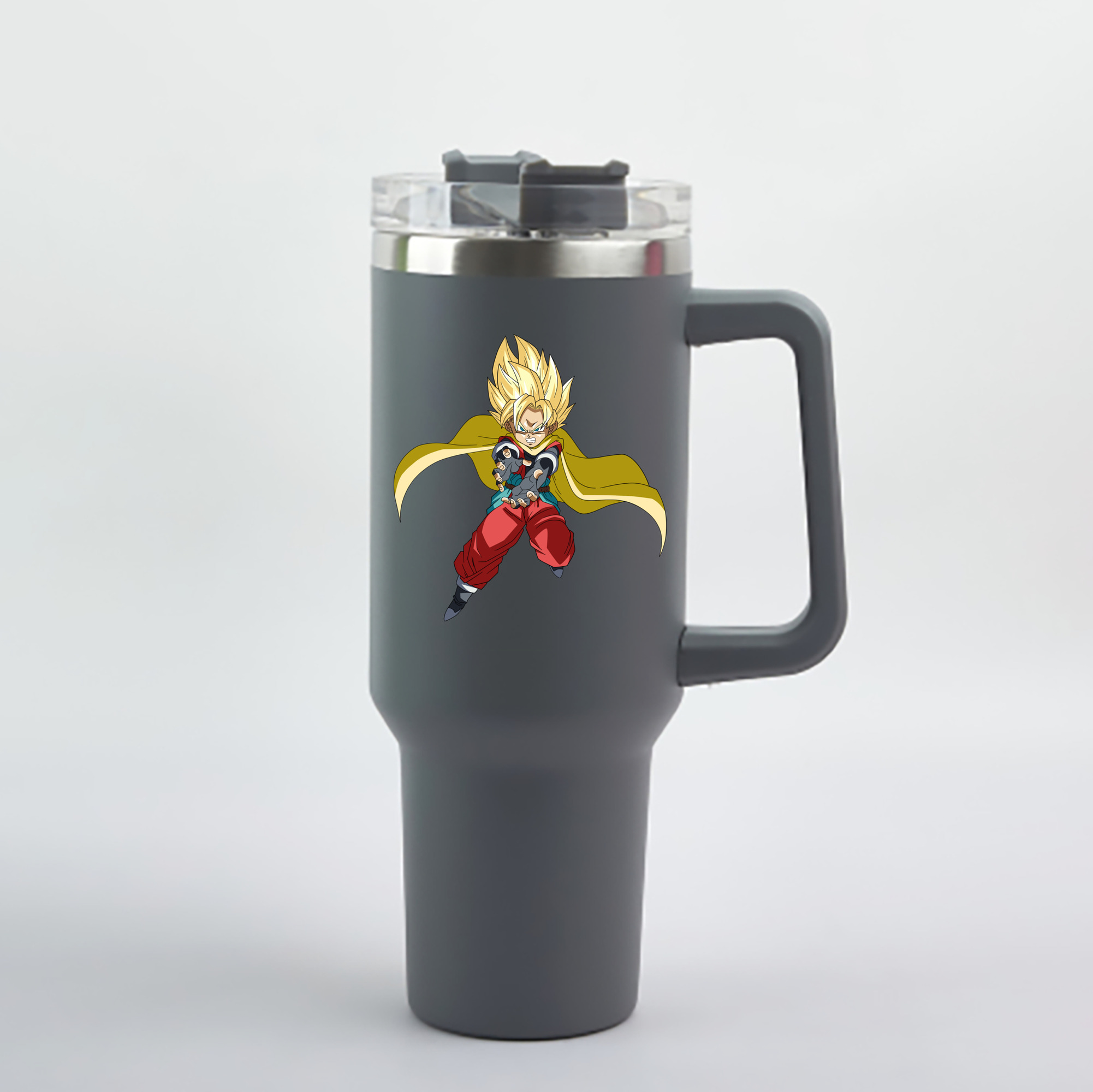 （画像用） ドラゴンボール DRAGON BALL 1200mL車用タンブラー - クリスタルステッカー（プラスチックストロー付き）