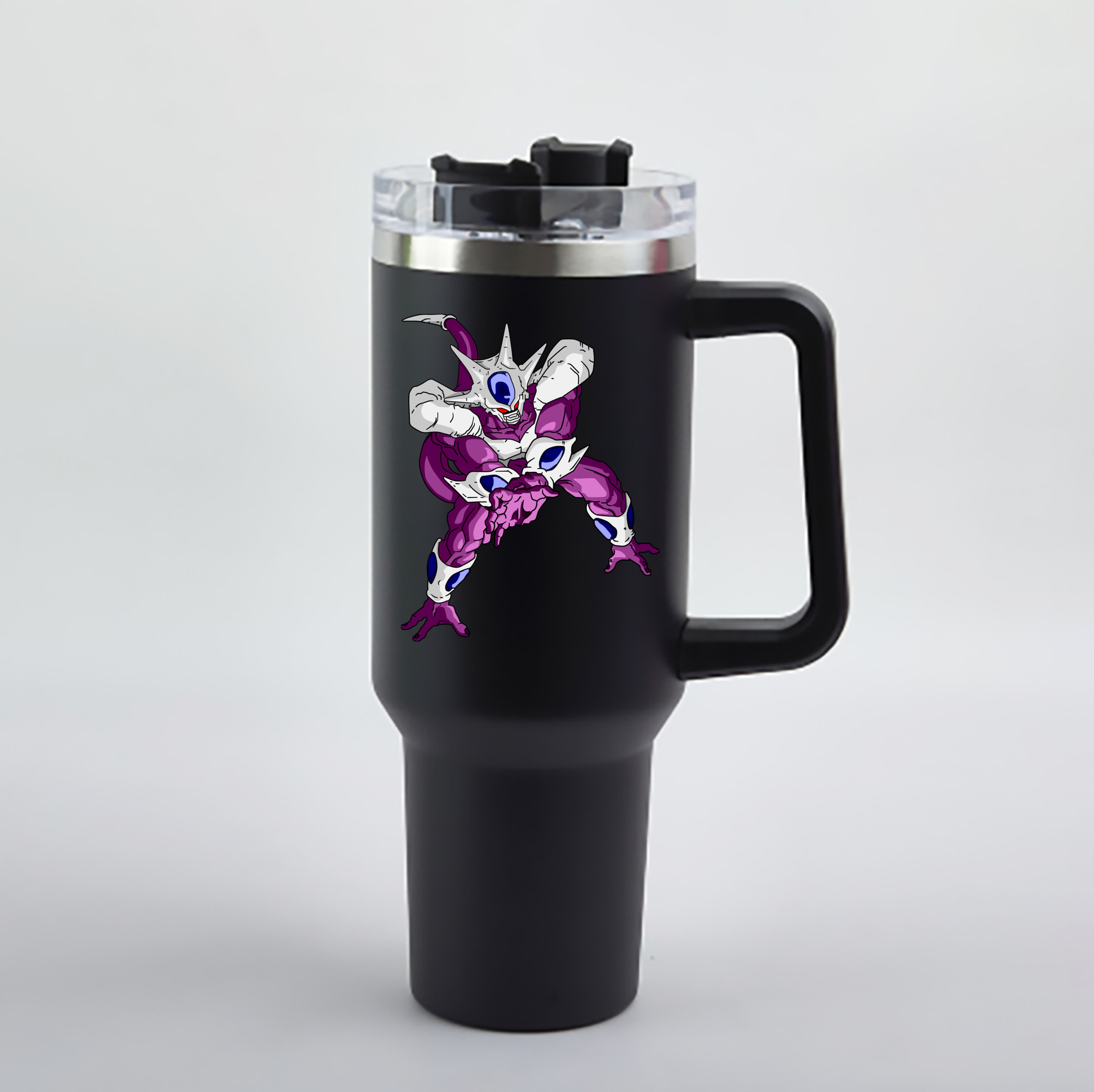 （画像用） ドラゴンボール クウラ DRAGON BALL Cooler Coora 1200mL車用タンブラー - クリスタルステッカー（プラスチックストロー付き）