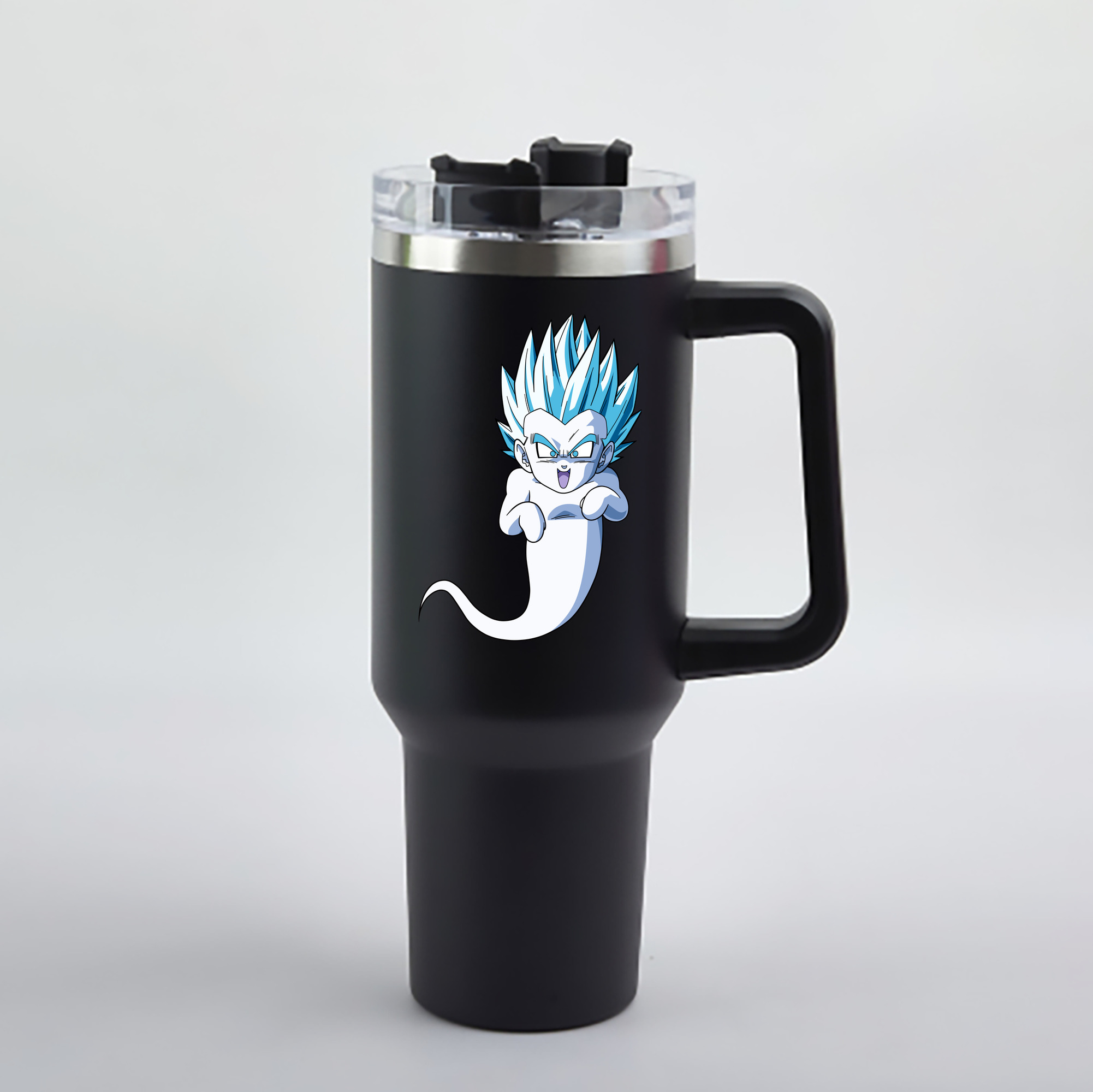 （画像用） ドラゴンボール ベジット DRAGON BALL Vegetto 1200mL車用タンブラー - クリスタルステッカー（プラスチックストロー付き）