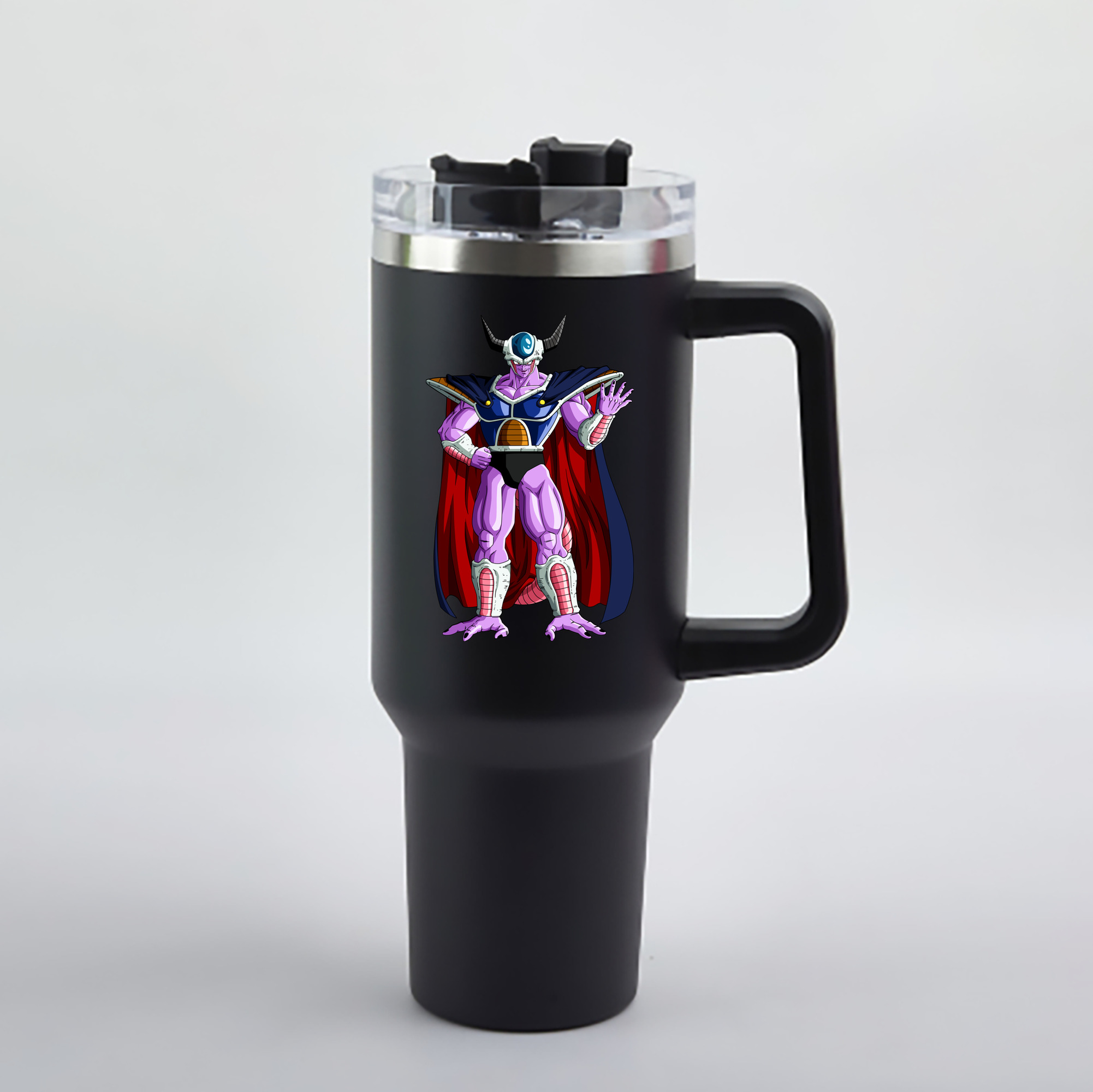 （画像用） ドラゴンボール コルド大王 DRAGON BALL King Cold 1200mL車用タンブラー - クリスタルステッカー（プラスチックストロー付き）