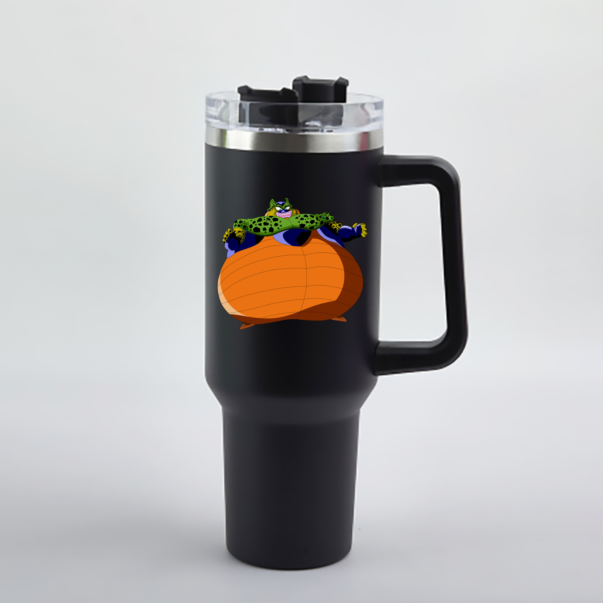 （画像用） ドラゴンボール セル DRAGON BALL Cell 1200mL車用タンブラー - クリスタルステッカー（プラスチックストロー付き）