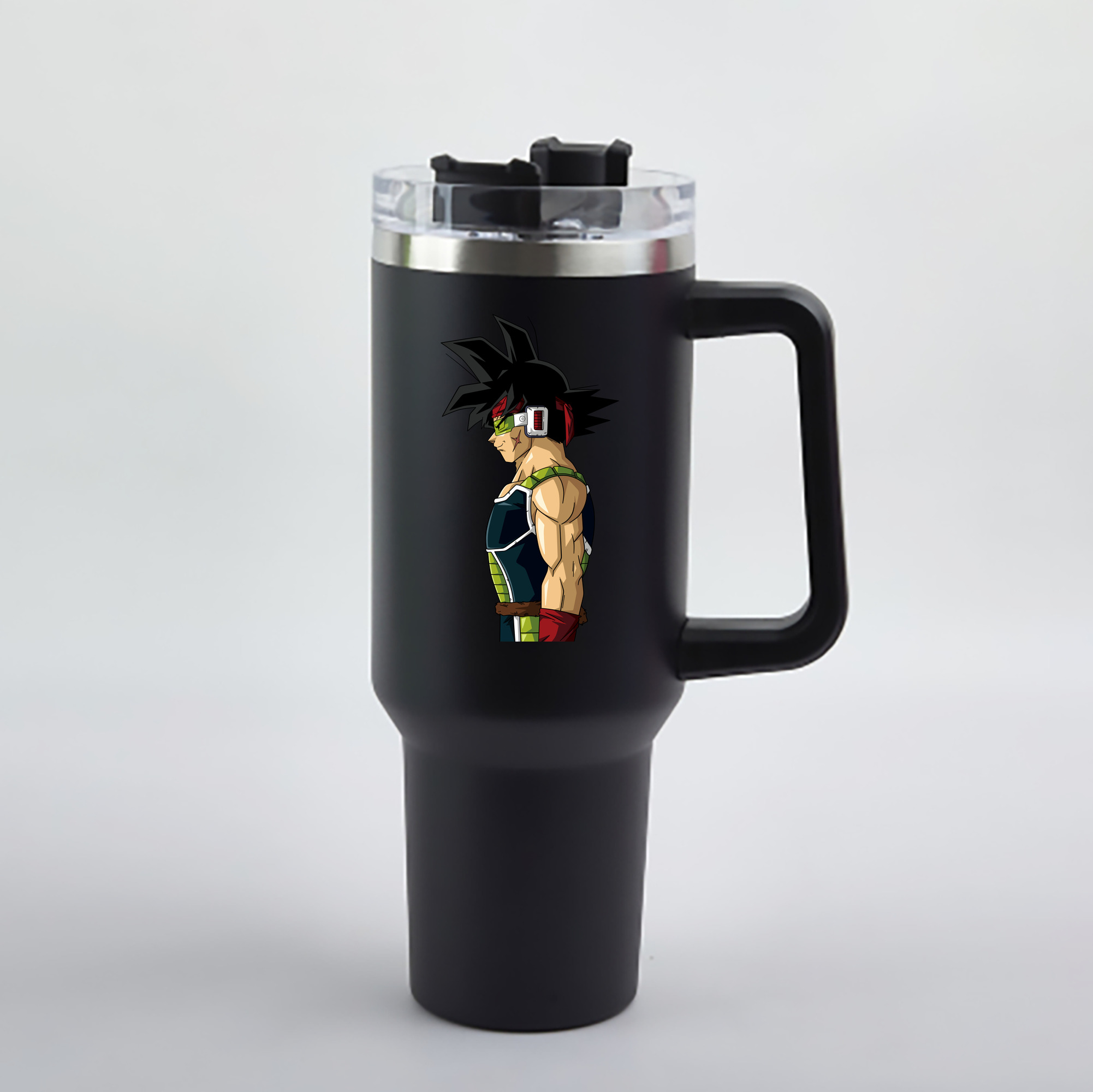 （画像用） ドラゴンボール バーダック DRAGON BALL Burdock 1200mL車用タンブラー - クリスタルステッカー（プラスチックストロー付き）