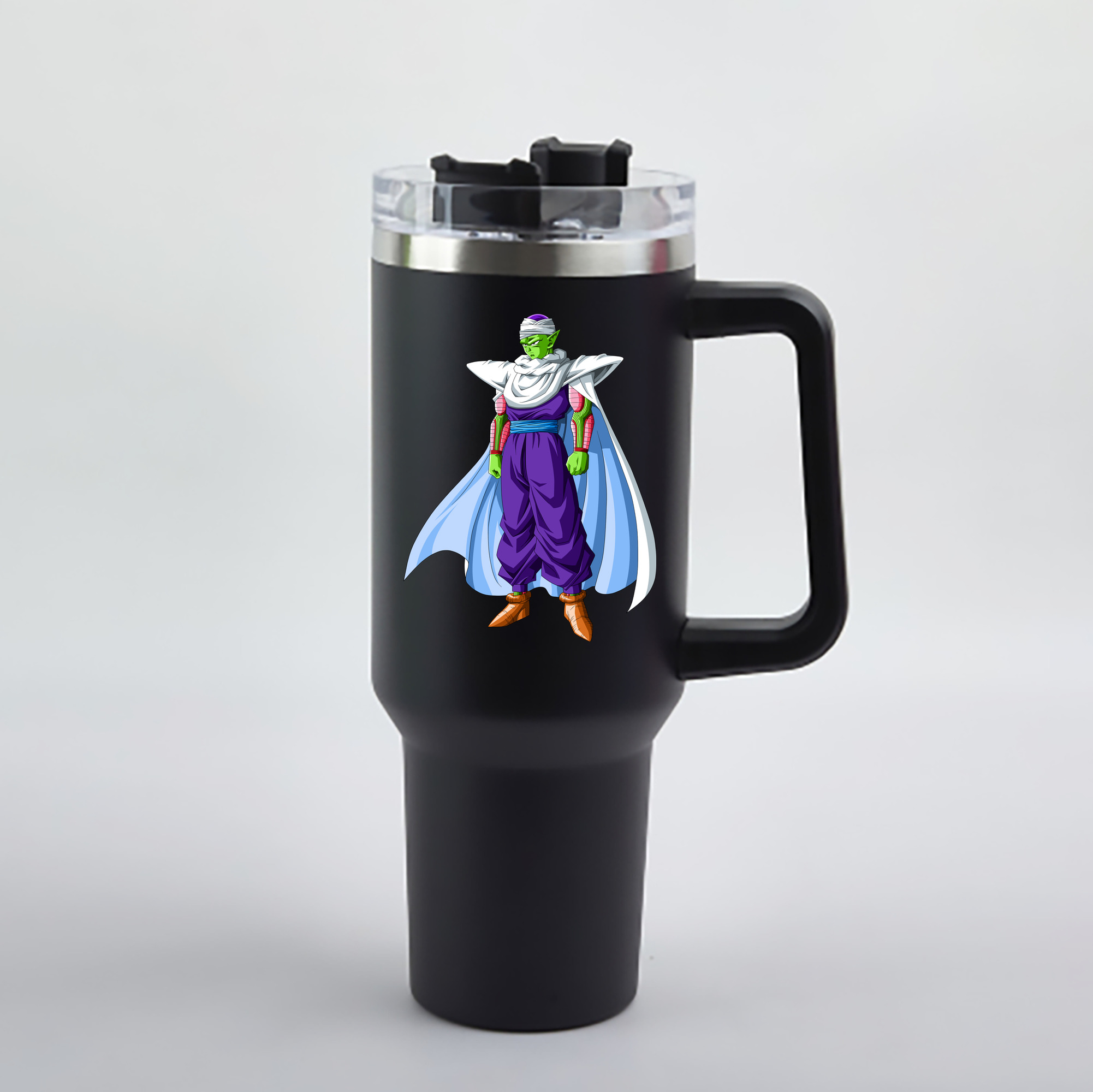 （画像用） ドラゴンボール ピッコロ DRAGON BALL Piccolo 1200mL車用タンブラー - クリスタルステッカー（プラスチックストロー付き）