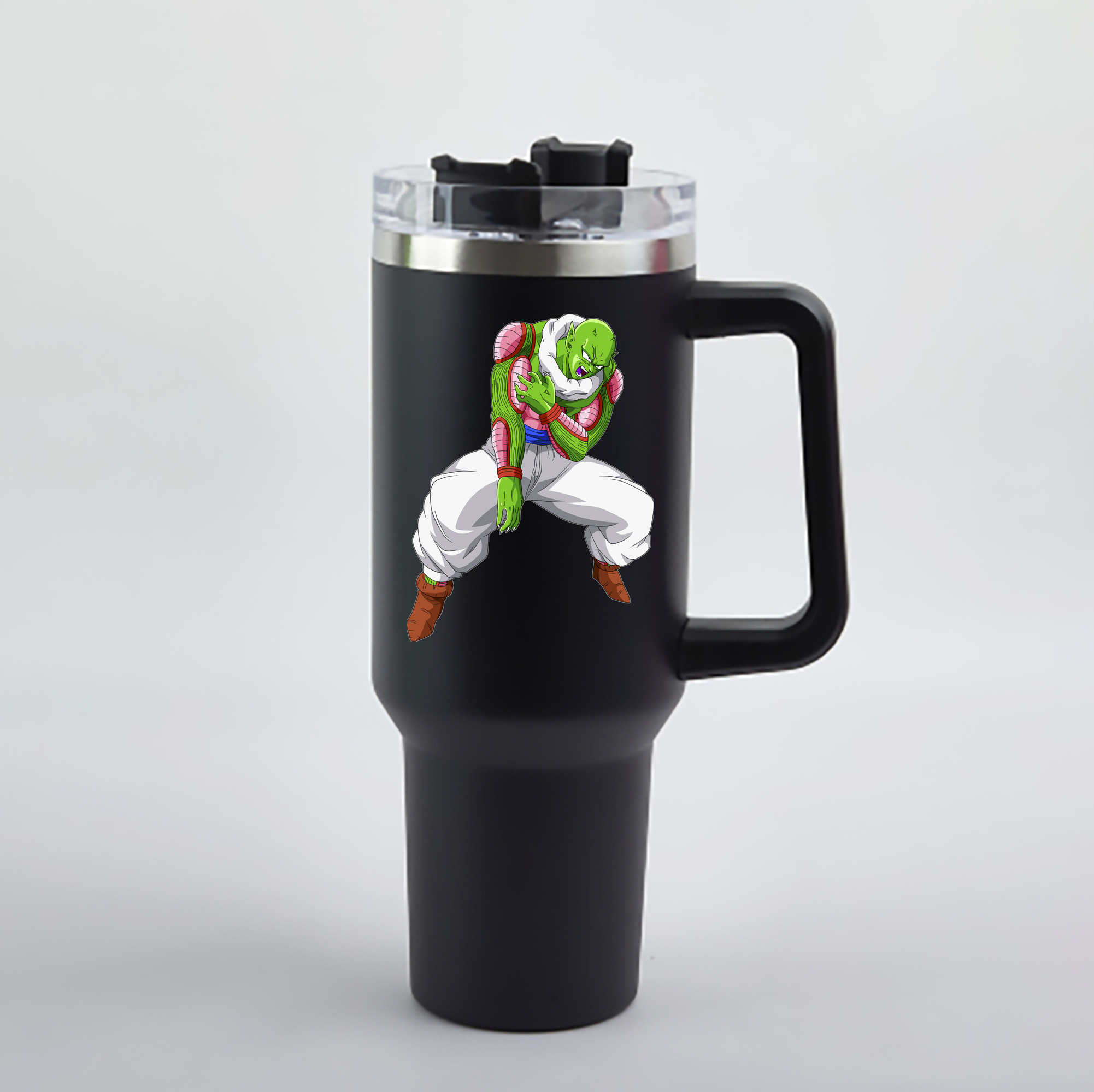 （画像用） ドラゴンボール ピッコロ DRAGON BALL Piccolo 1200mL車用タンブラー - クリスタルステッカー（プラスチックストロー付き）