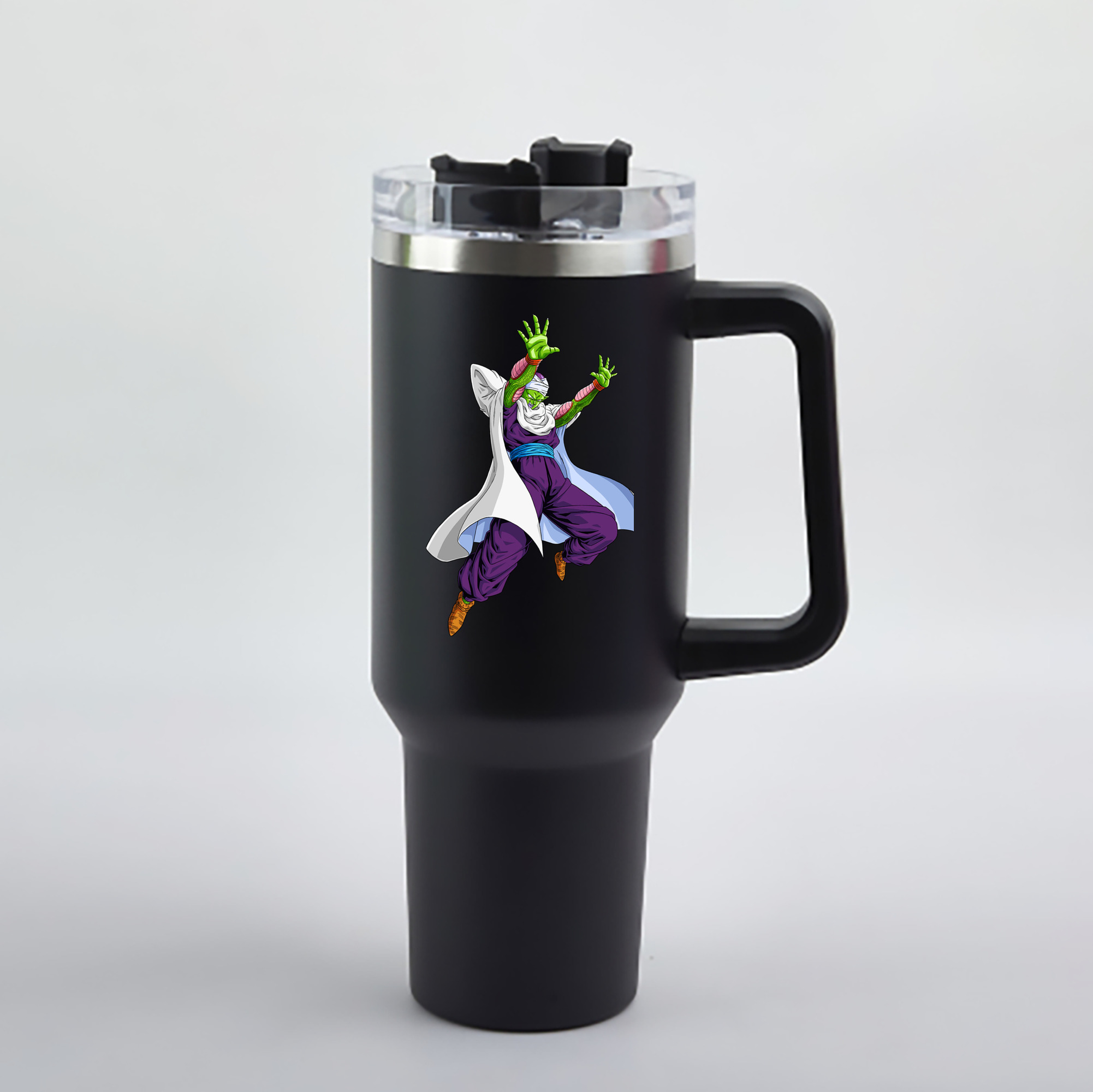 （画像用） ドラゴンボール ピッコロ DRAGON BALL Piccolo 1200mL車用タンブラー - クリスタルステッカー（プラスチックストロー付き）