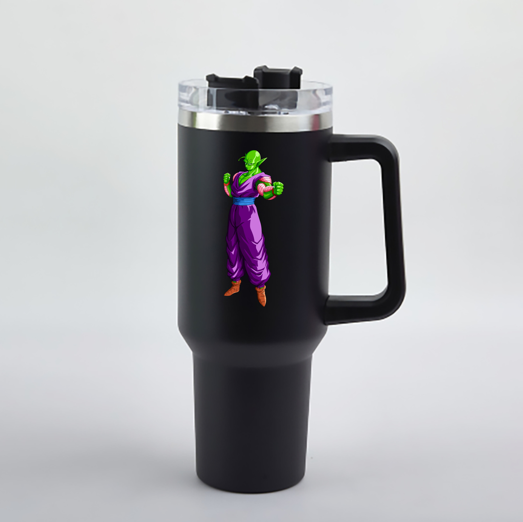 （画像用） ドラゴンボール ピッコロ DRAGON BALL Piccolo 1200mL車用タンブラー - クリスタルステッカー（プラスチックストロー付き）