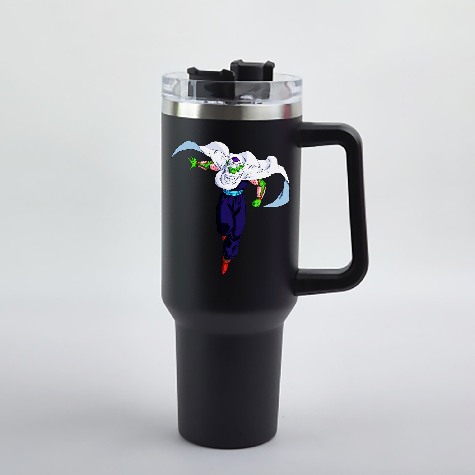 （画像用） ドラゴンボール ピッコロ DRAGON BALL Piccolo 1200mL車用タンブラー - クリスタルステッカー（プラスチックストロー付き）