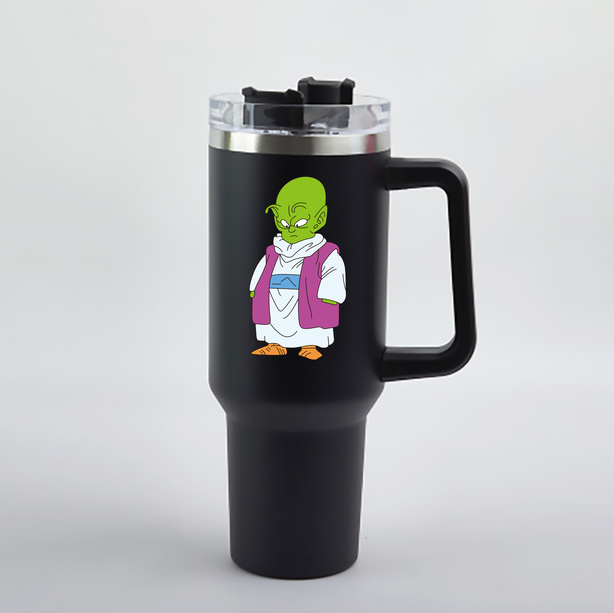 （画像用） ドラゴンボール ピッコロ DRAGON BALL Piccolo 1200mL車用タンブラー - クリスタルステッカー（プラスチックストロー付き）