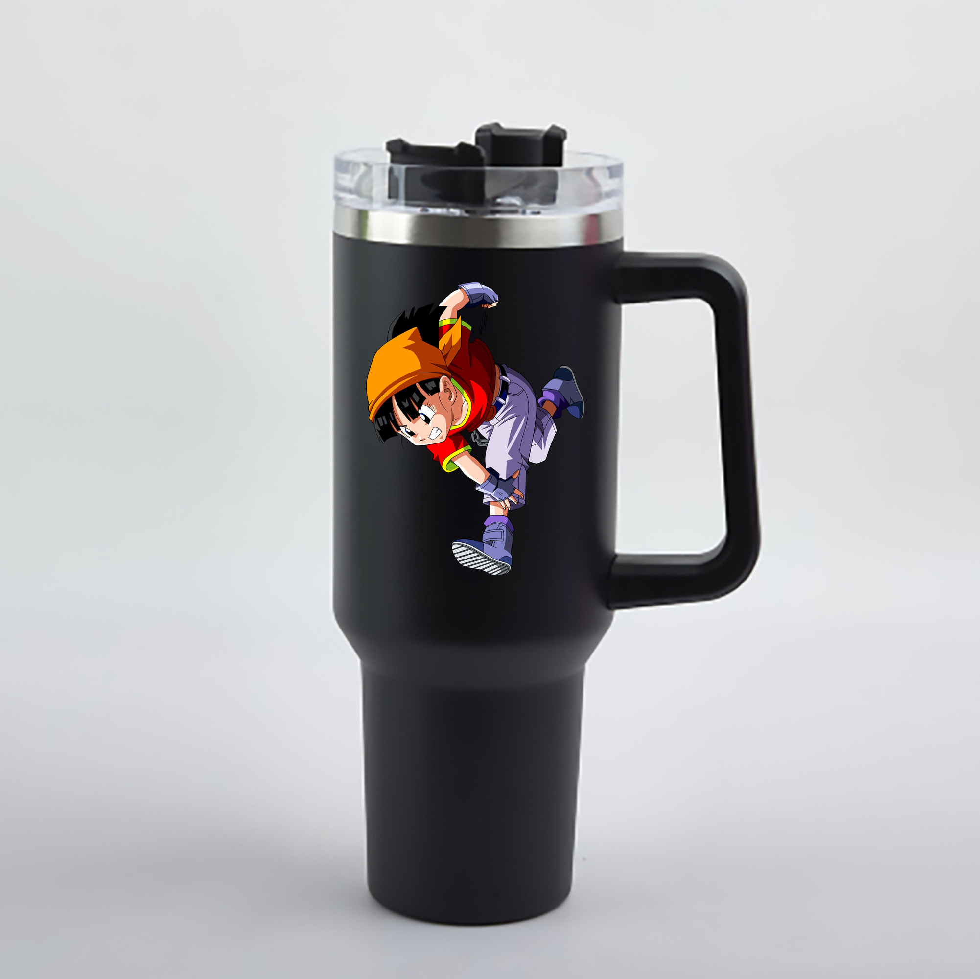 （画像用） ドラゴンボール パン DRAGON BALL Pan 1200mL車用タンブラー - クリスタルステッカー（プラスチックストロー付き）