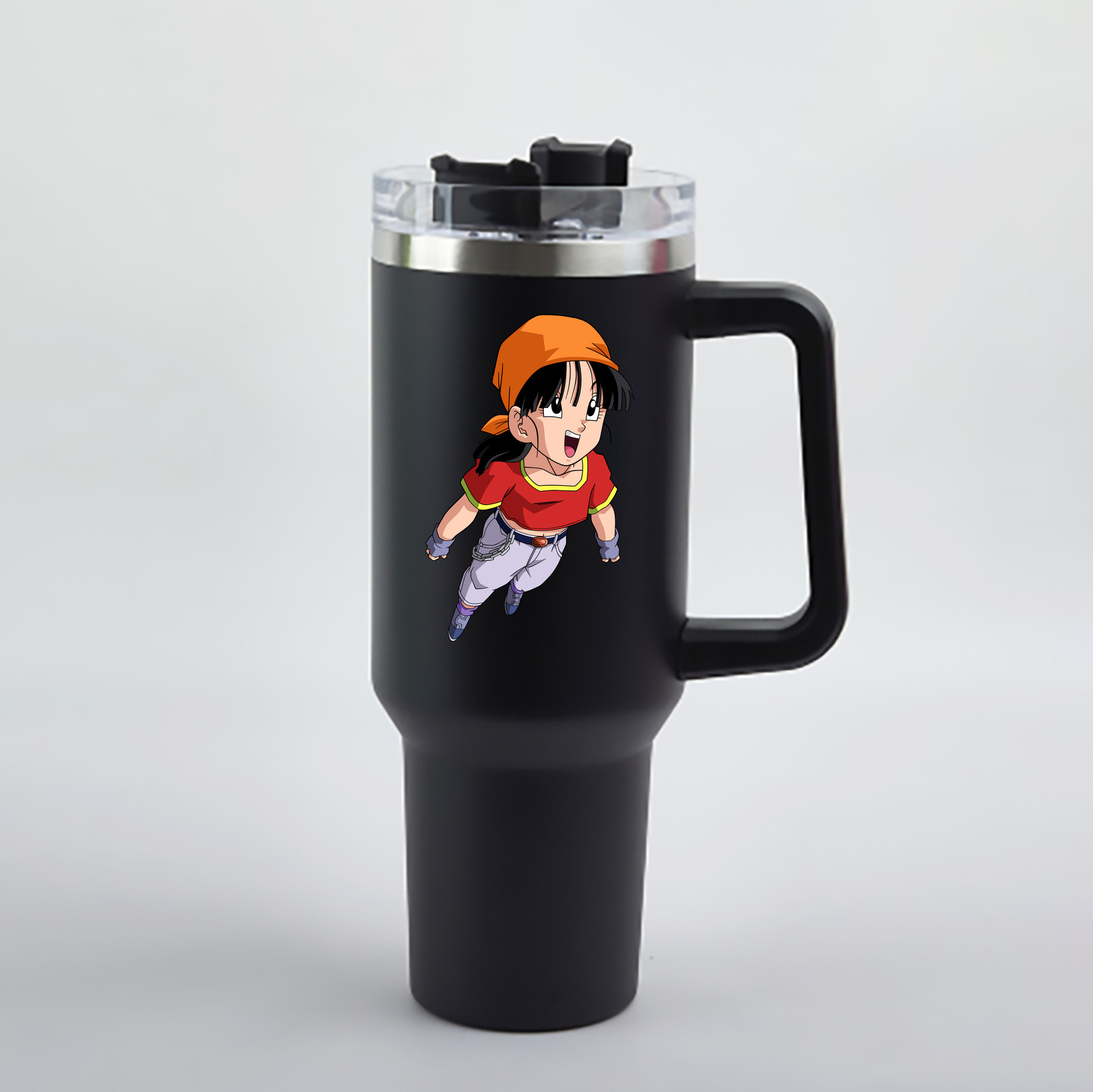 （画像用） ドラゴンボール パン DRAGON BALL Pan 1200mL車用タンブラー - クリスタルステッカー（プラスチックストロー付き）