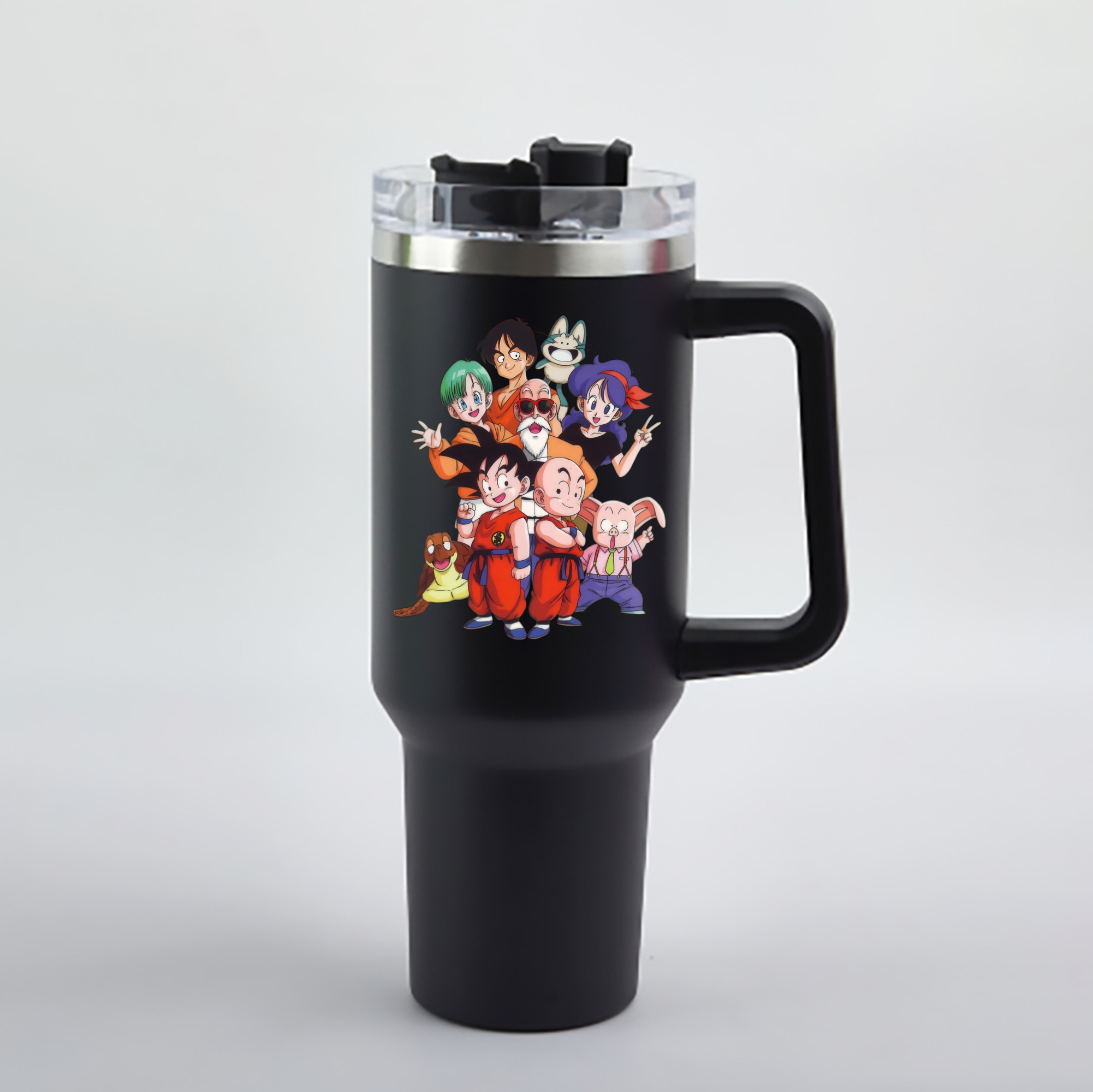 （画像用） ドラゴンボール DRAGON BALL 1200mL車用タンブラー - クリスタルステッカー（プラスチックストロー付き）