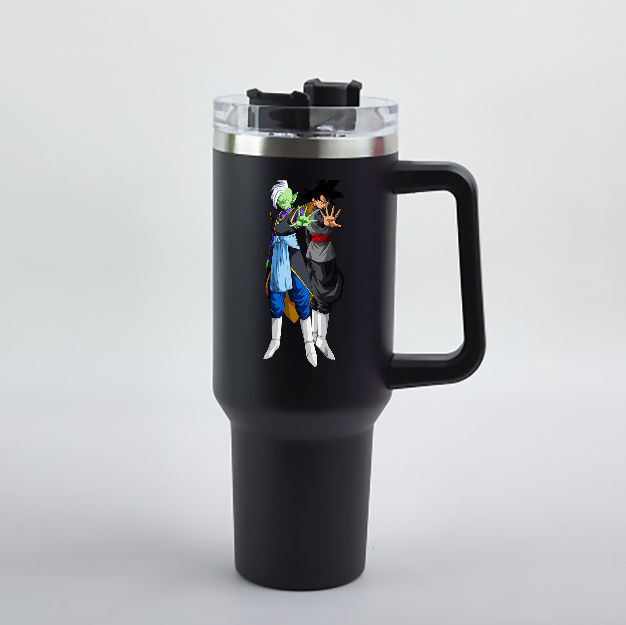 （画像用） ドラゴンボール DRAGON BALL 1200mL車用タンブラー - クリスタルステッカー（プラスチックストロー付き）