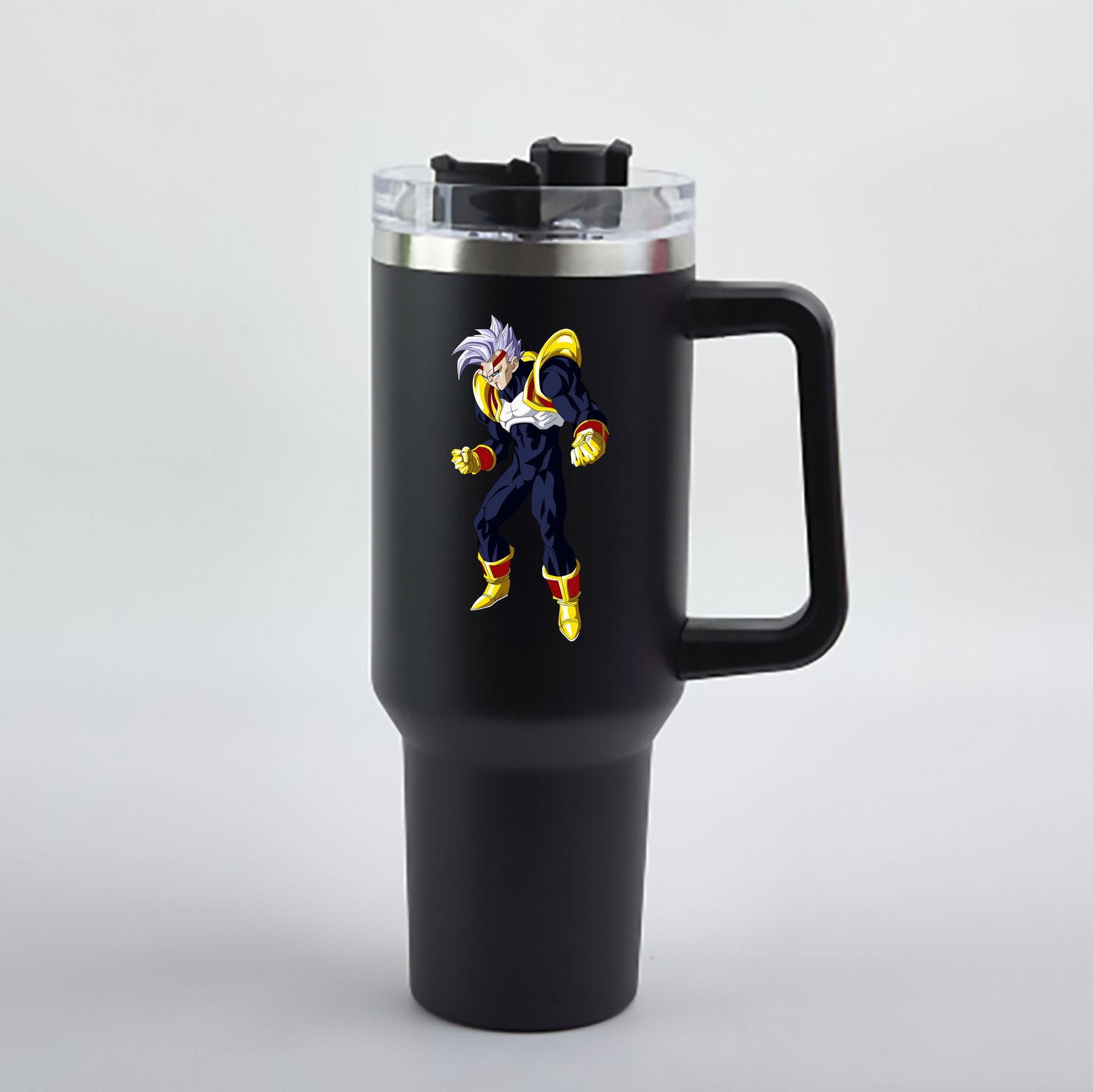 （画像用） ドラゴンボール DRAGON BALL 1200mL車用タンブラー - クリスタルステッカー（プラスチックストロー付き）