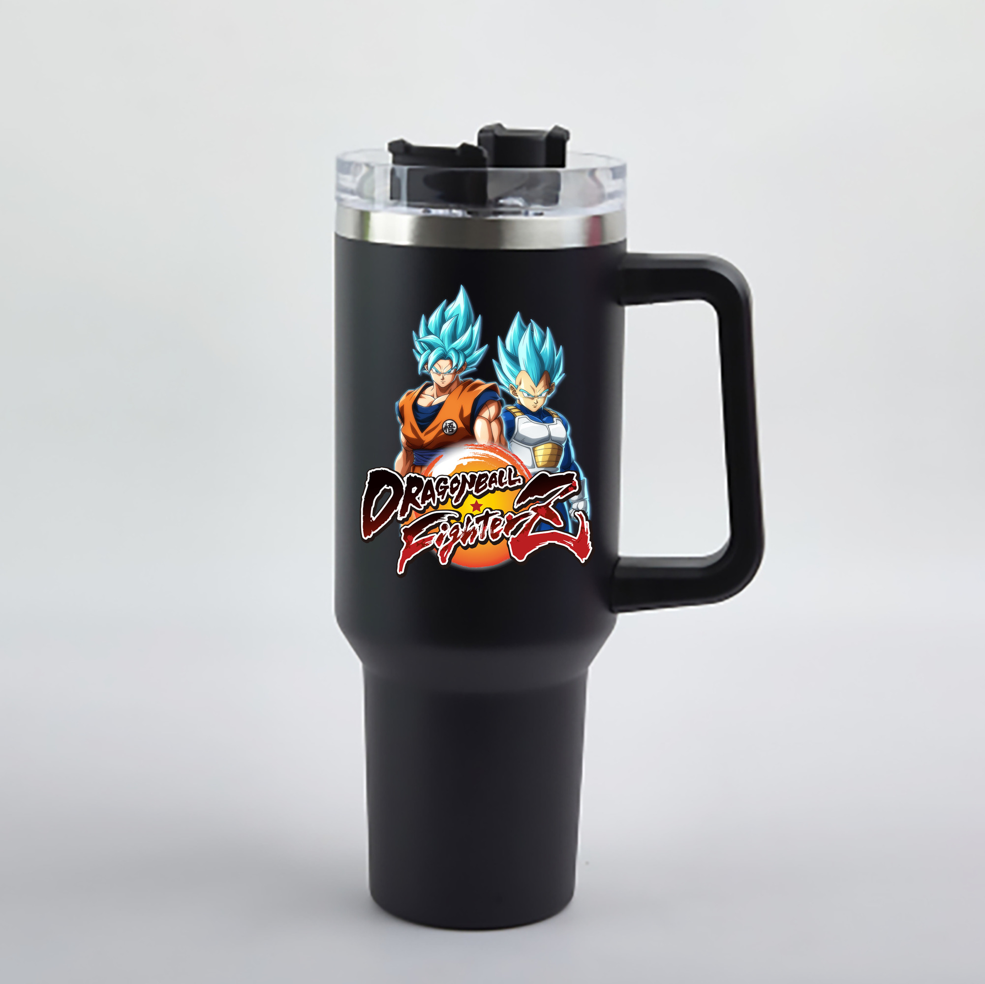 （画像用） ドラゴンボール DRAGON BALL 1200mL車用タンブラー - クリスタルステッカー（プラスチックストロー付き）