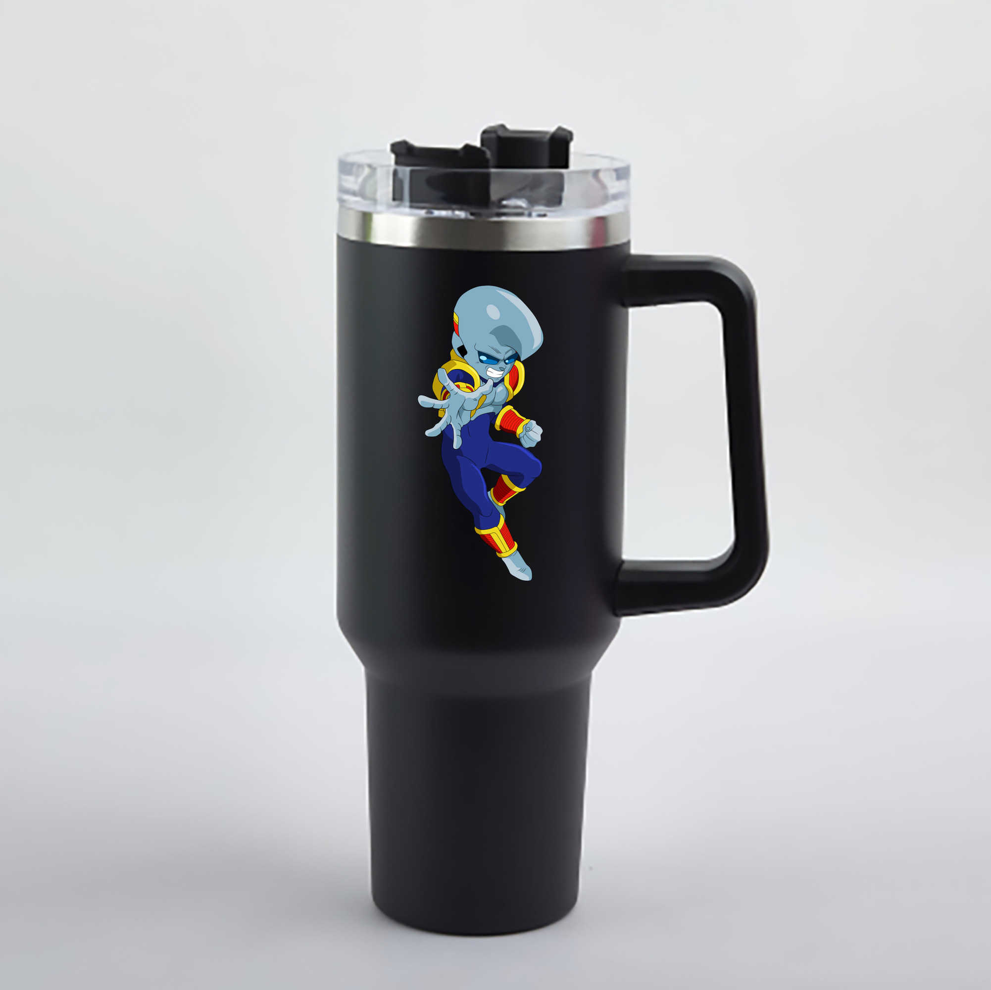 （画像用） ドラゴンボール DRAGON BALL 1200mL車用タンブラー - クリスタルステッカー（プラスチックストロー付き）