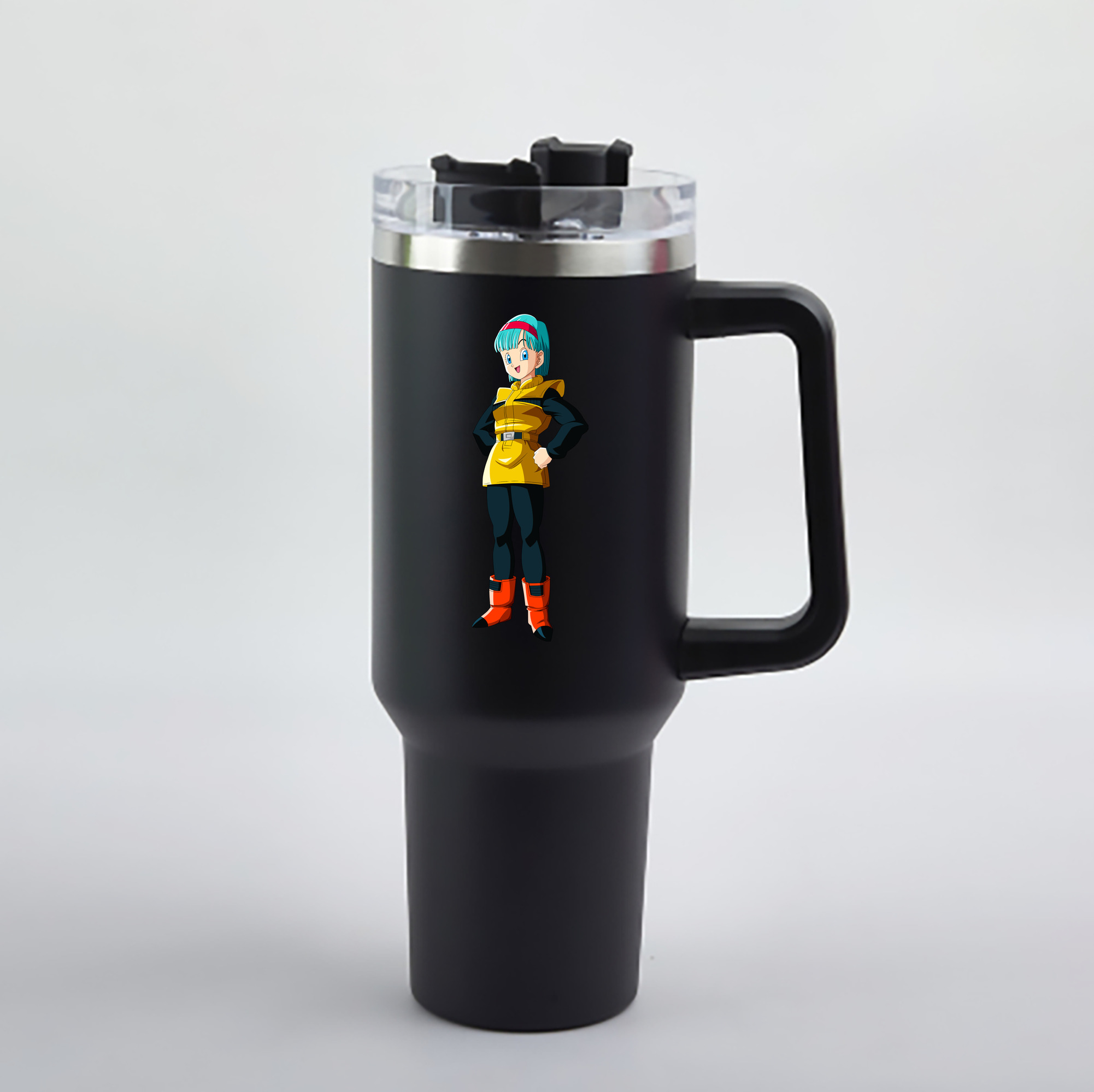（画像用） ドラゴンボール DRAGON BALL 1200mL車用タンブラー - クリスタルステッカー（プラスチックストロー付き）