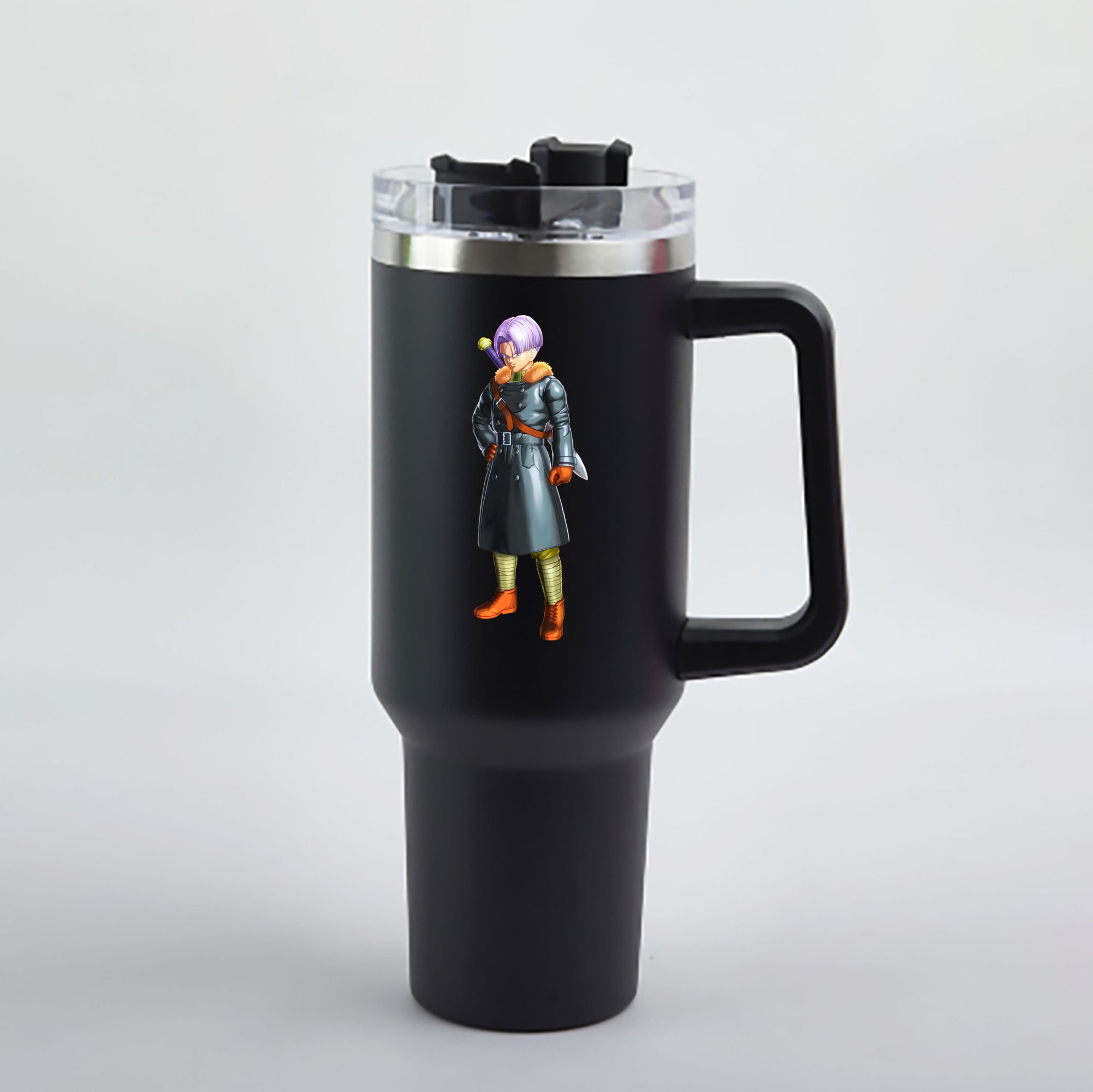 （画像用） ドラゴンボール DRAGON BALL 1200mL車用タンブラー - クリスタルステッカー（プラスチックストロー付き）