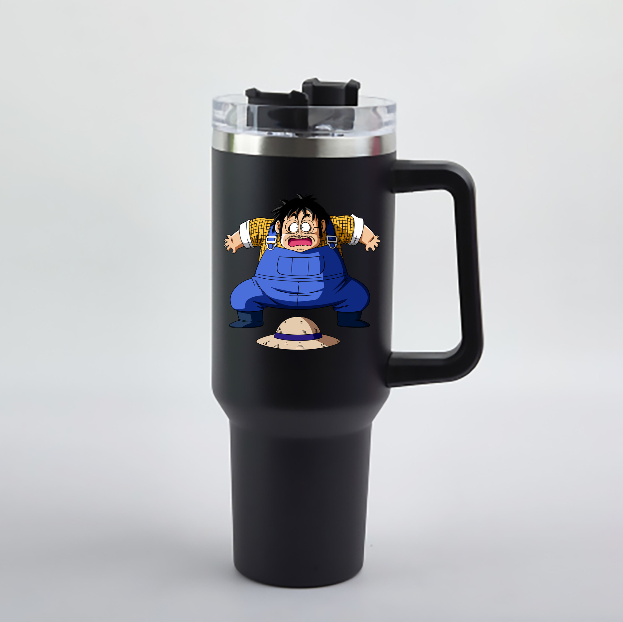 （画像用） ドラゴンボール DRAGON BALL 1200mL車用タンブラー - クリスタルステッカー（プラスチックストロー付き）